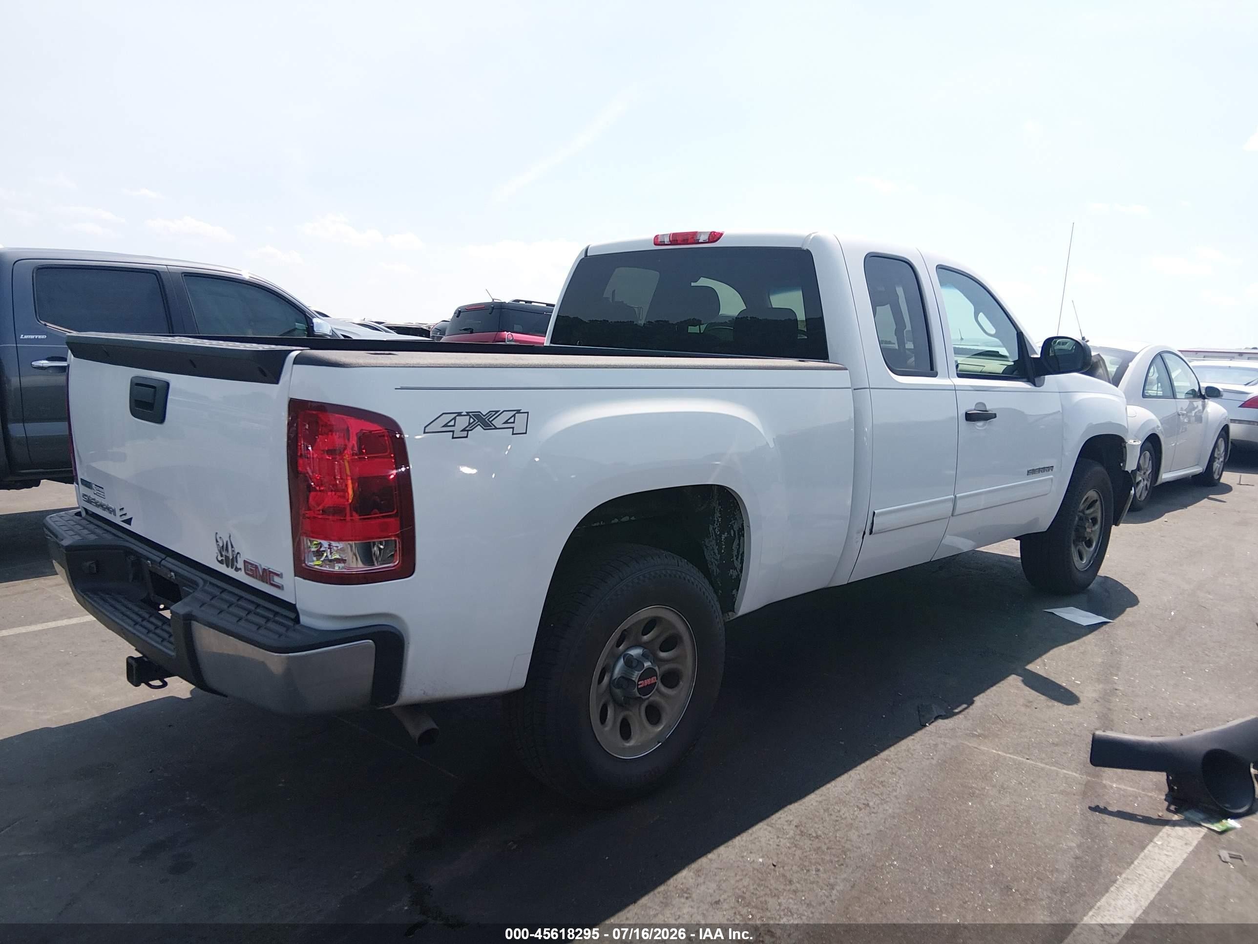 2011 Gmc Sierra 1500 Sl White vin: 1GTR2UEA7BZ393875