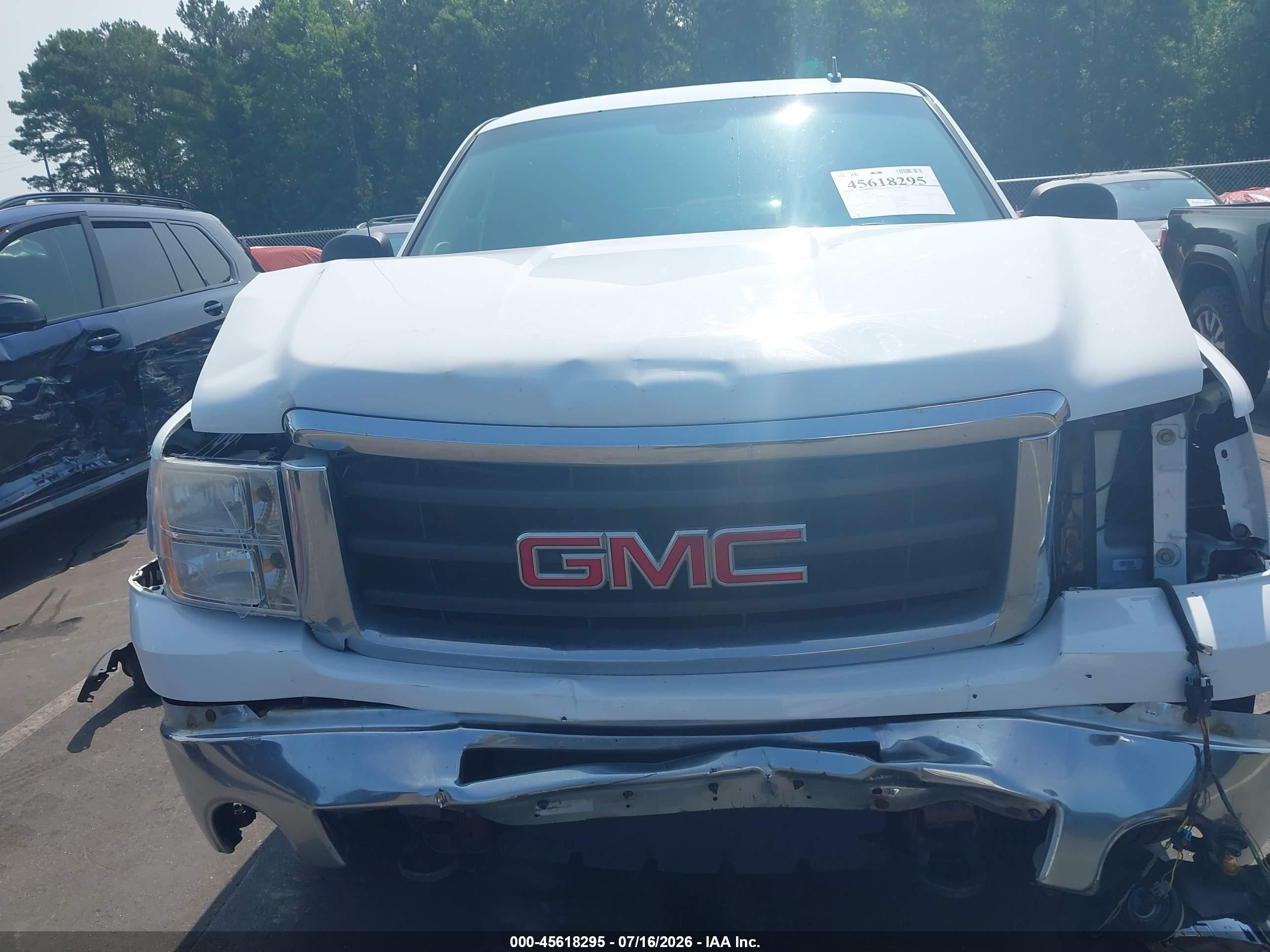2011 Gmc Sierra 1500 Sl White vin: 1GTR2UEA7BZ393875
