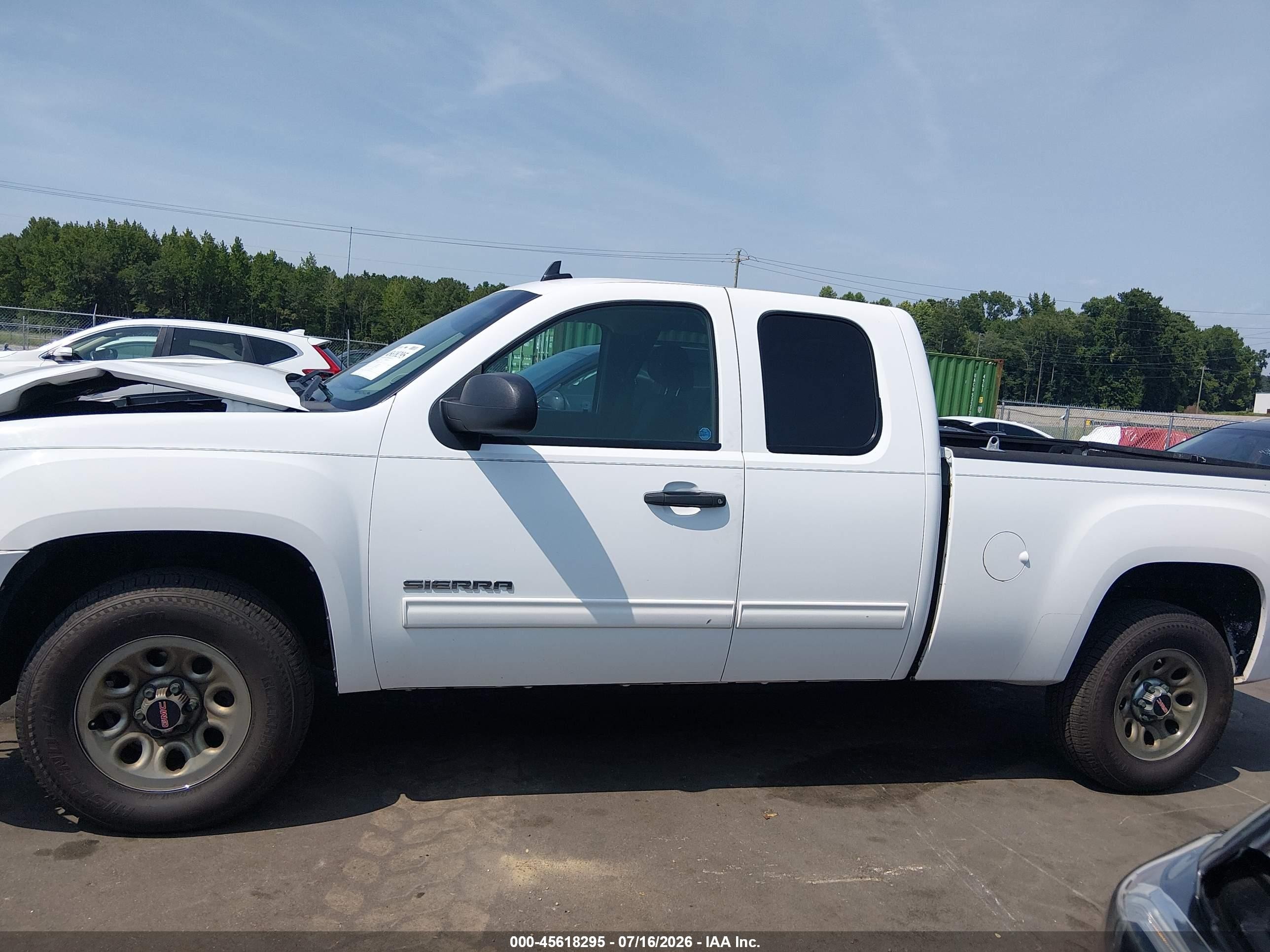 2011 Gmc Sierra 1500 Sl White vin: 1GTR2UEA7BZ393875