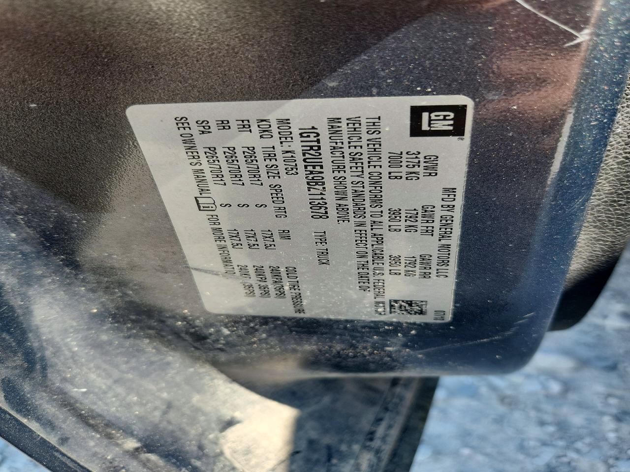 2011 Gmc Sierra K1500 Sl Gray vin: 1GTR2UEA9BZ113678
