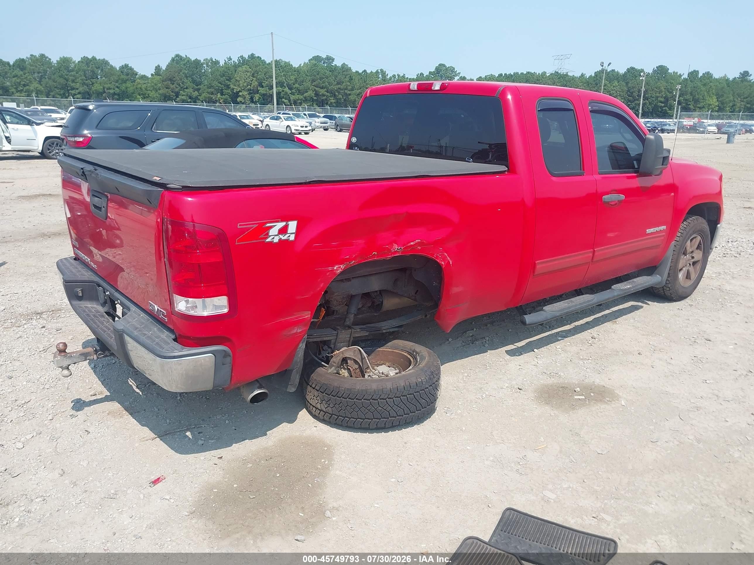 2011 Gmc Sierra 1500 Sle Red vin: 1GTR2VE22BZ237791