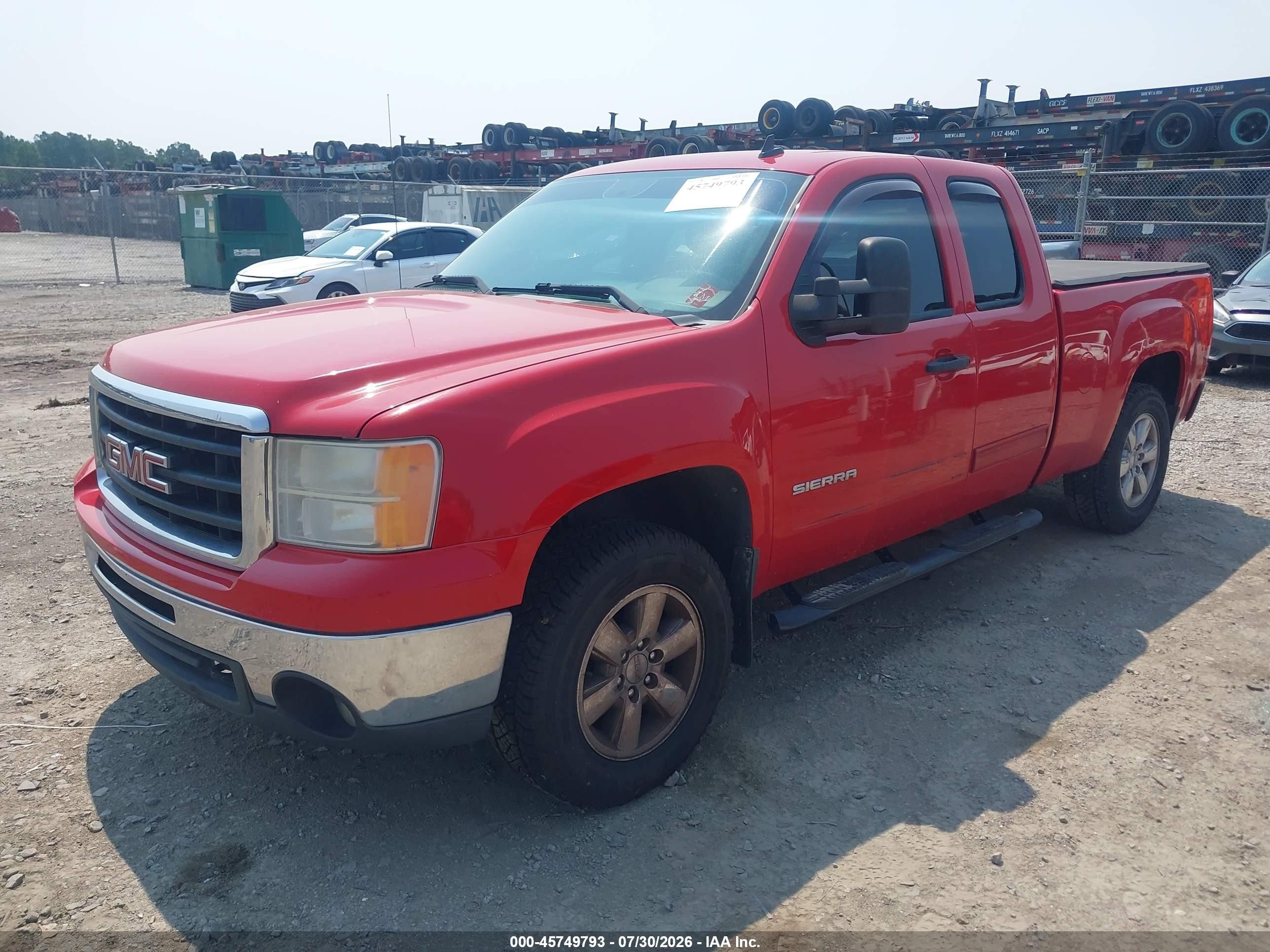 2011 Gmc Sierra 1500 Sle Red vin: 1GTR2VE22BZ237791