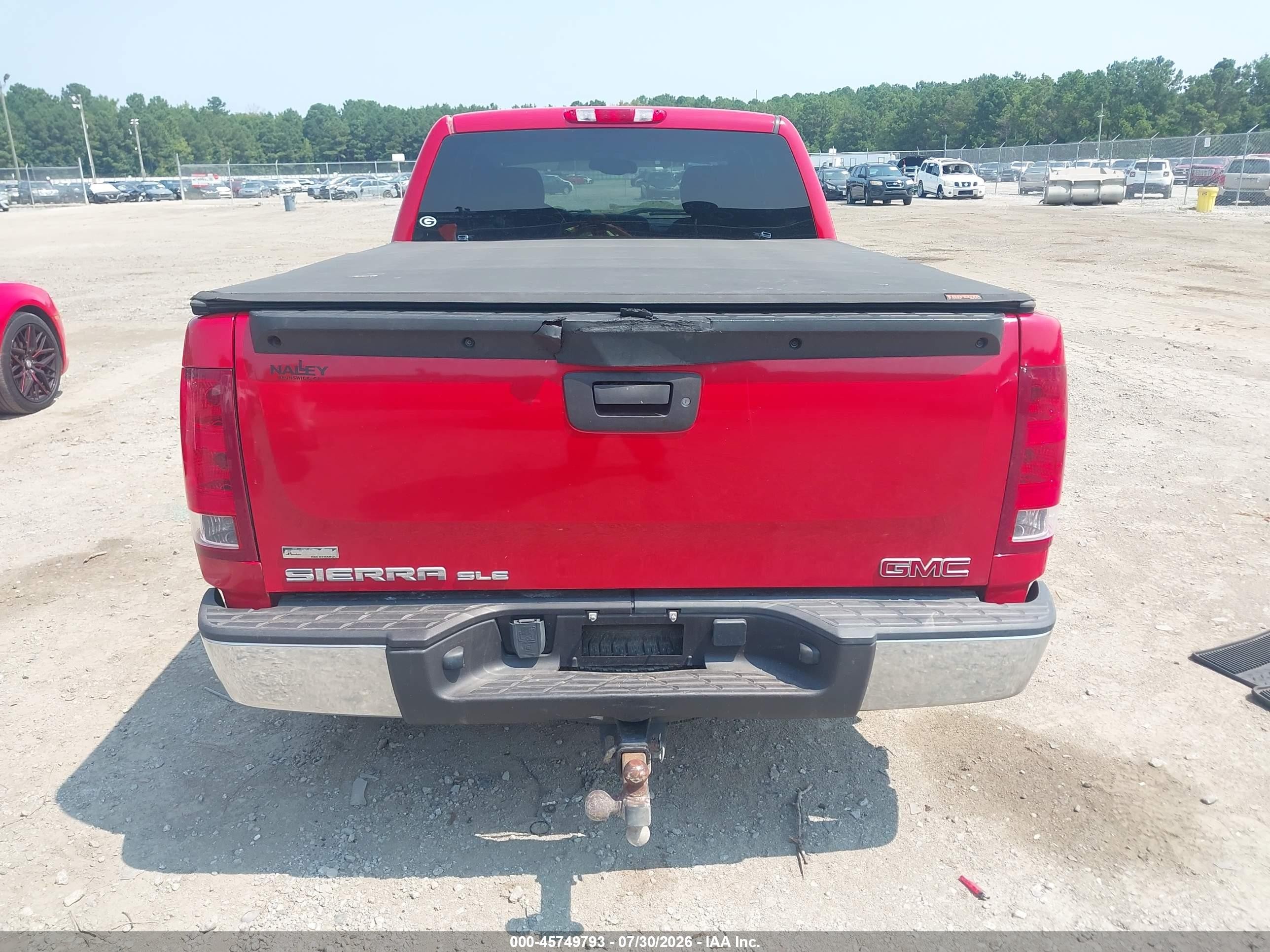 2011 Gmc Sierra 1500 Sle Red vin: 1GTR2VE22BZ237791