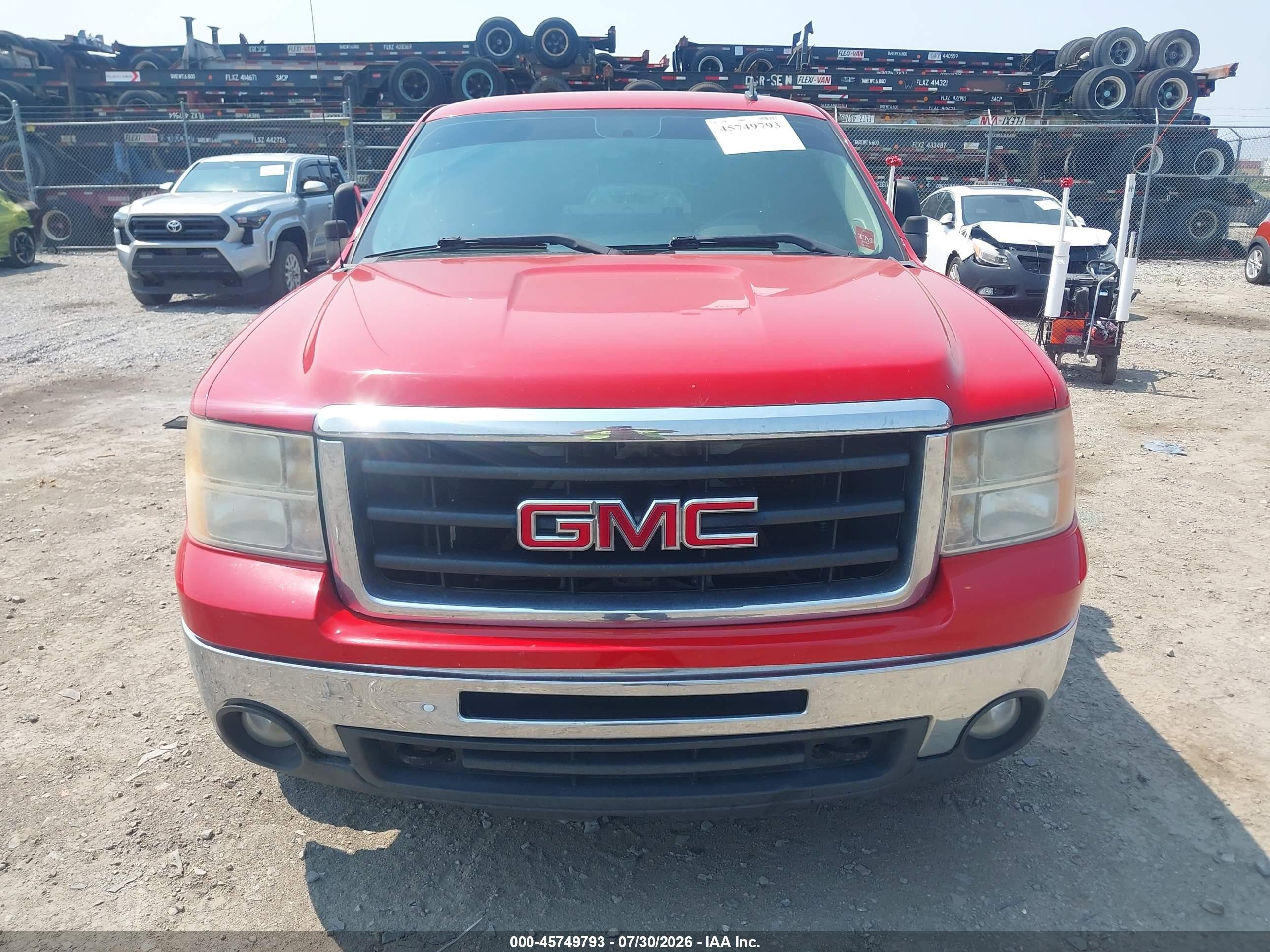 2011 Gmc Sierra 1500 Sle Red vin: 1GTR2VE22BZ237791