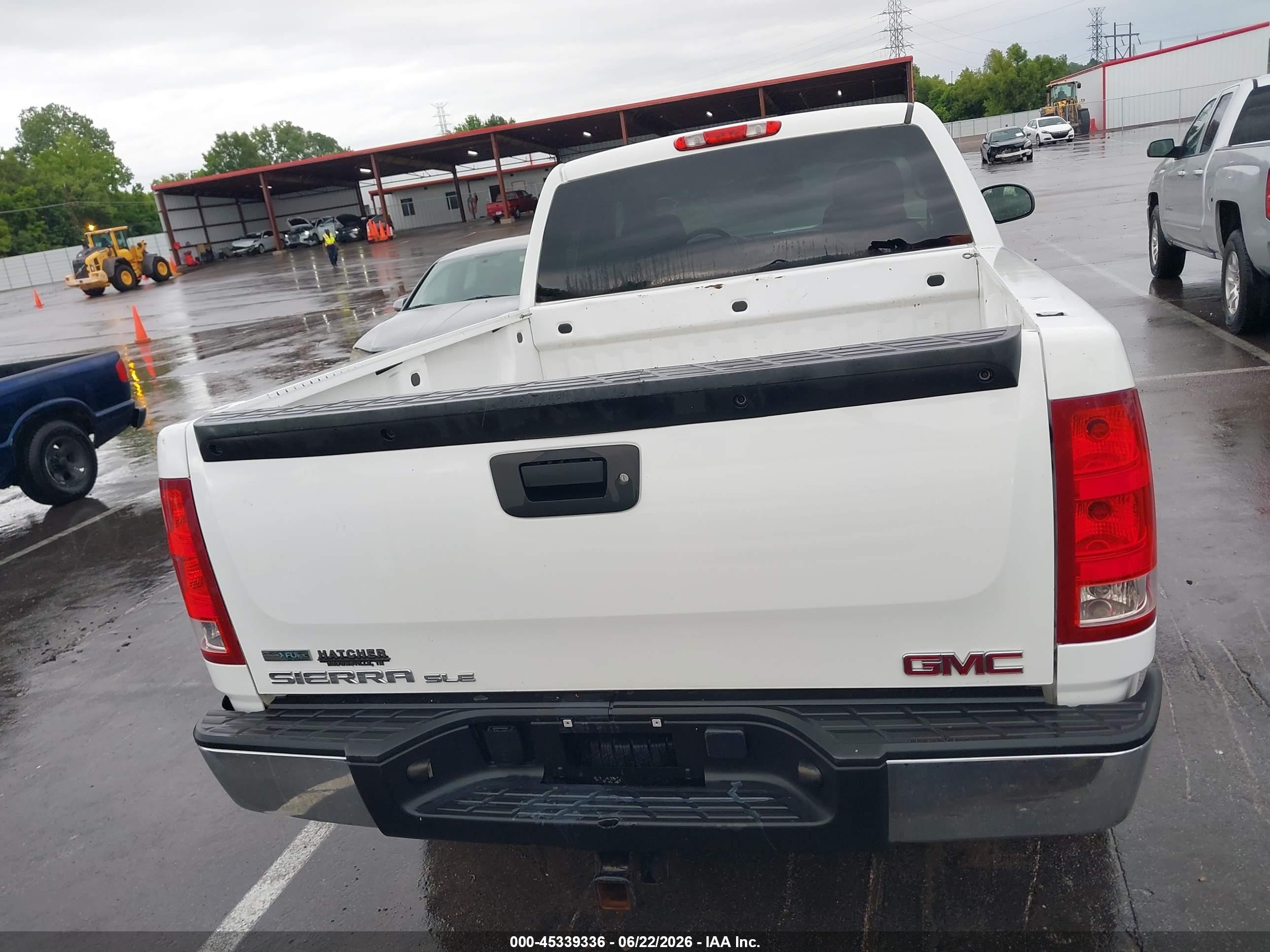 2011 Gmc Sierra 1500 Sle White vin: 1GTR2VE30BZ453308