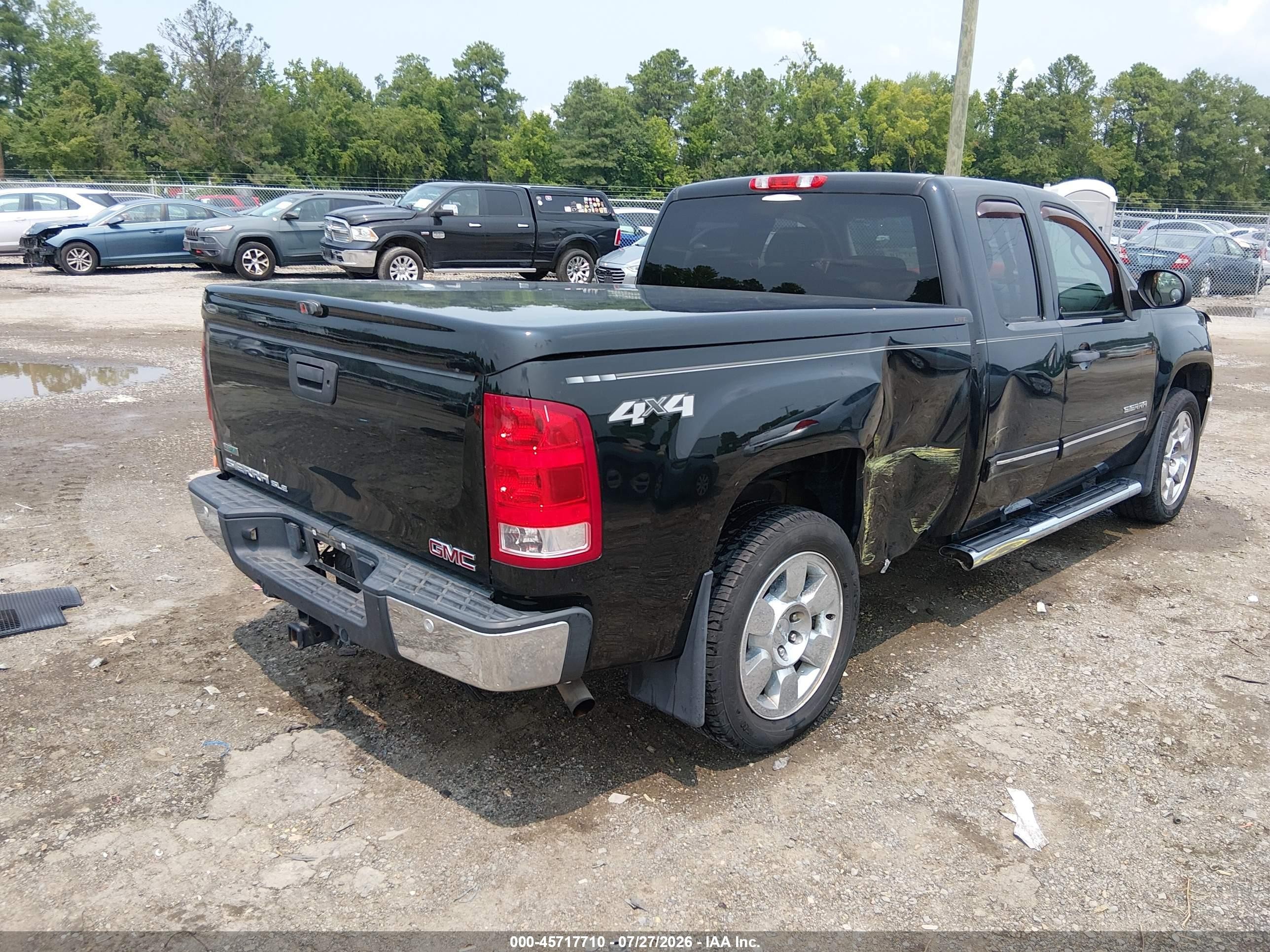 2011 Gmc Sierra 1500 Sle Black vin: 1GTR2VE31BZ387433