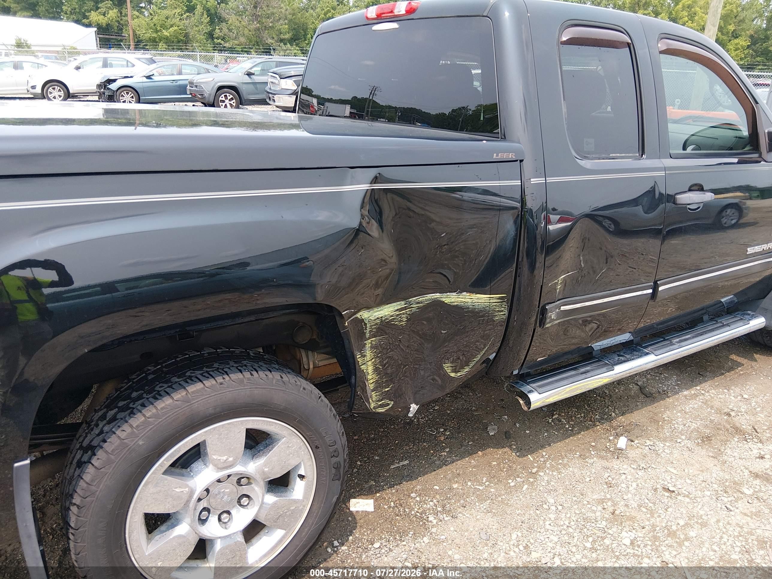 2011 Gmc Sierra 1500 Sle Black vin: 1GTR2VE31BZ387433