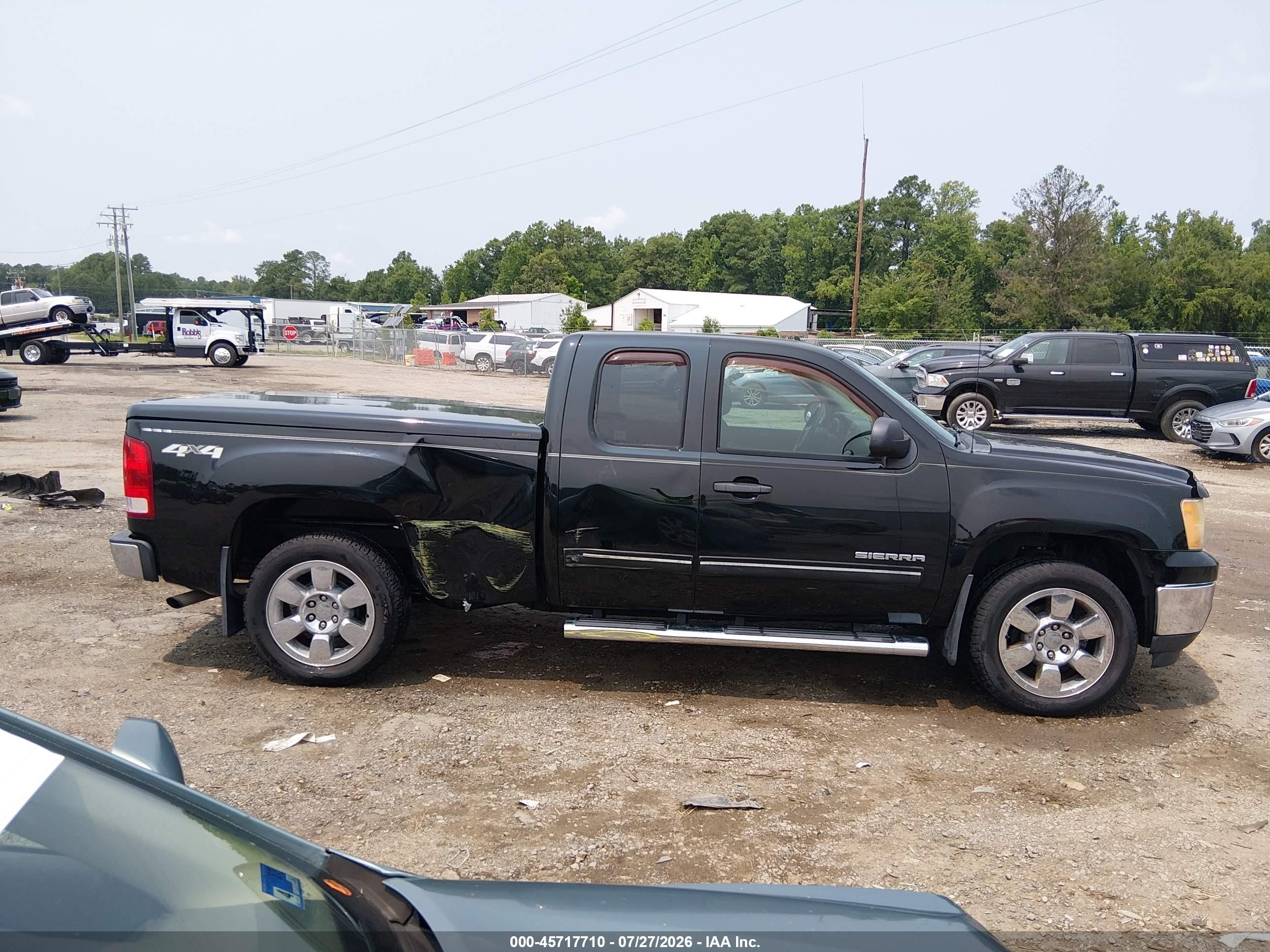 2011 Gmc Sierra 1500 Sle Black vin: 1GTR2VE31BZ387433