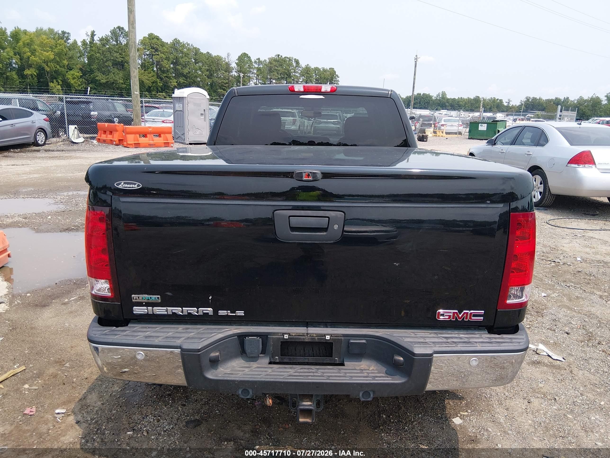 2011 Gmc Sierra 1500 Sle Black vin: 1GTR2VE31BZ387433