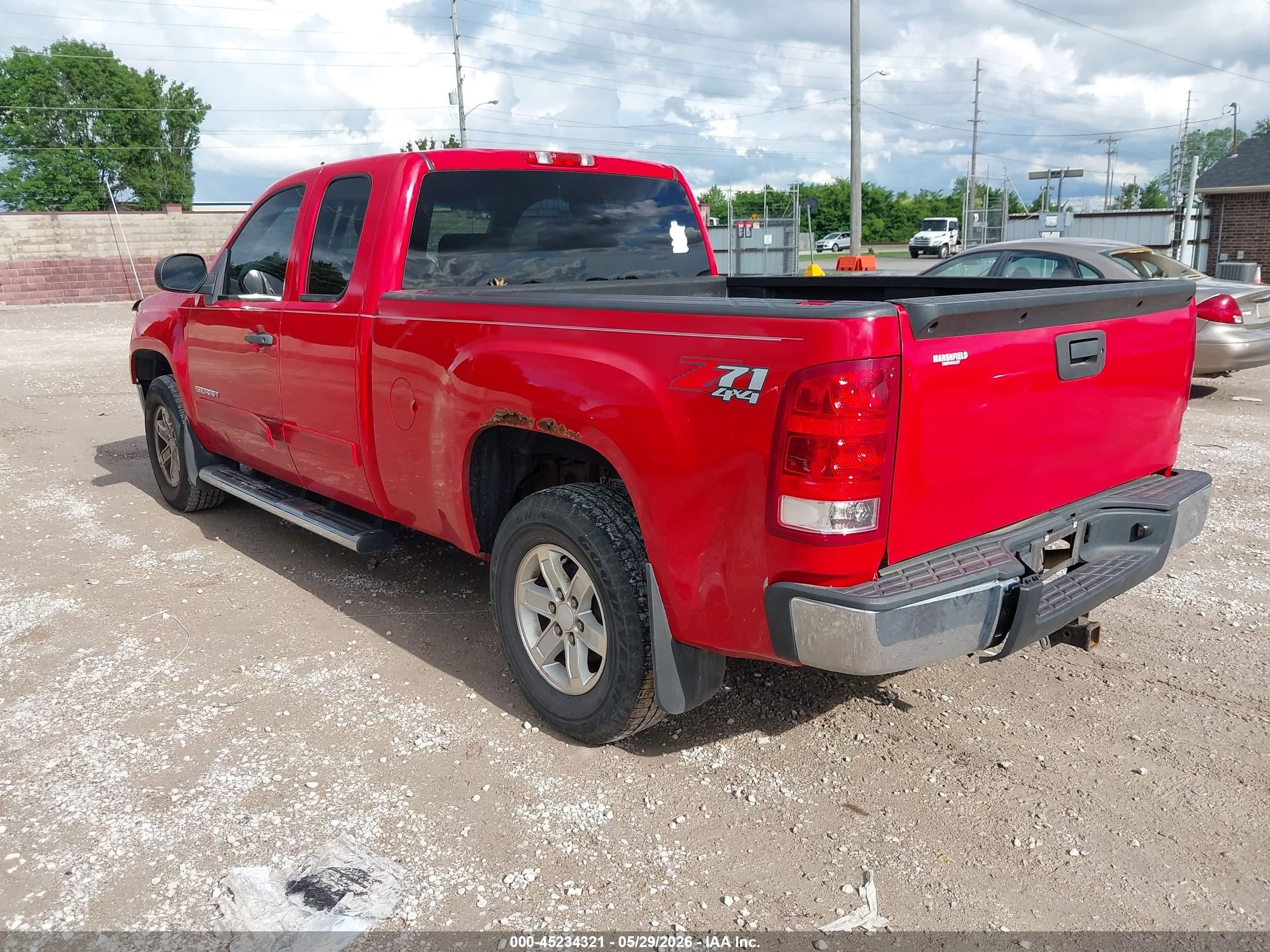 2011 Gmc Sierra 1500 Sle Red vin: 1GTR2VE31BZ437666