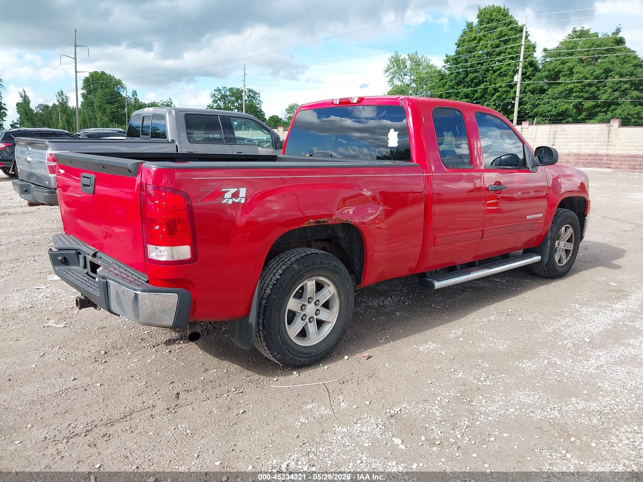 2011 Gmc Sierra 1500 Sle Red vin: 1GTR2VE31BZ437666