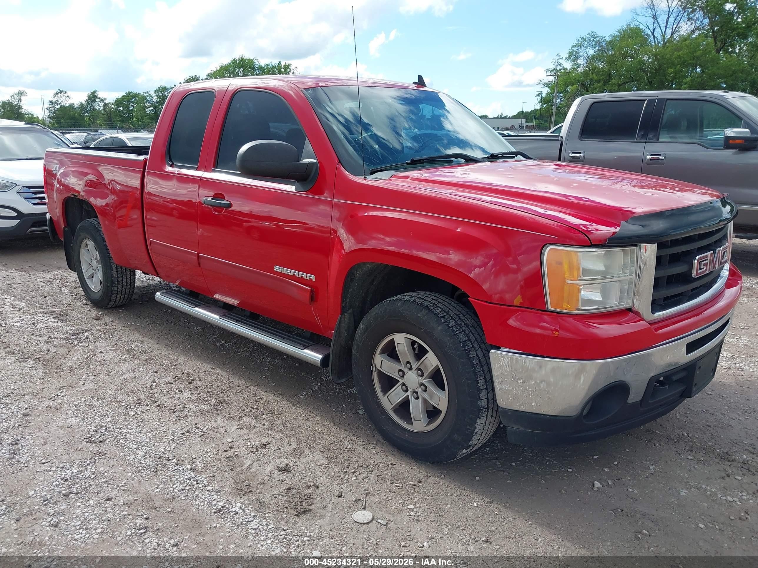2011 Gmc Sierra 1500 Sle Red vin: 1GTR2VE31BZ437666