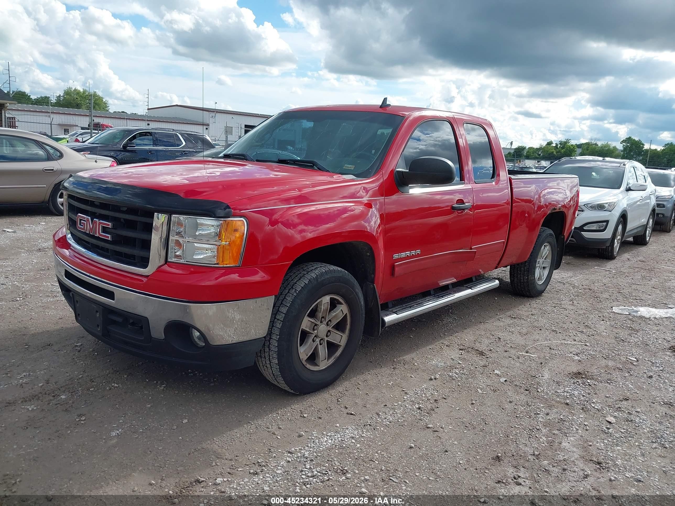 2011 Gmc Sierra 1500 Sle Red vin: 1GTR2VE31BZ437666