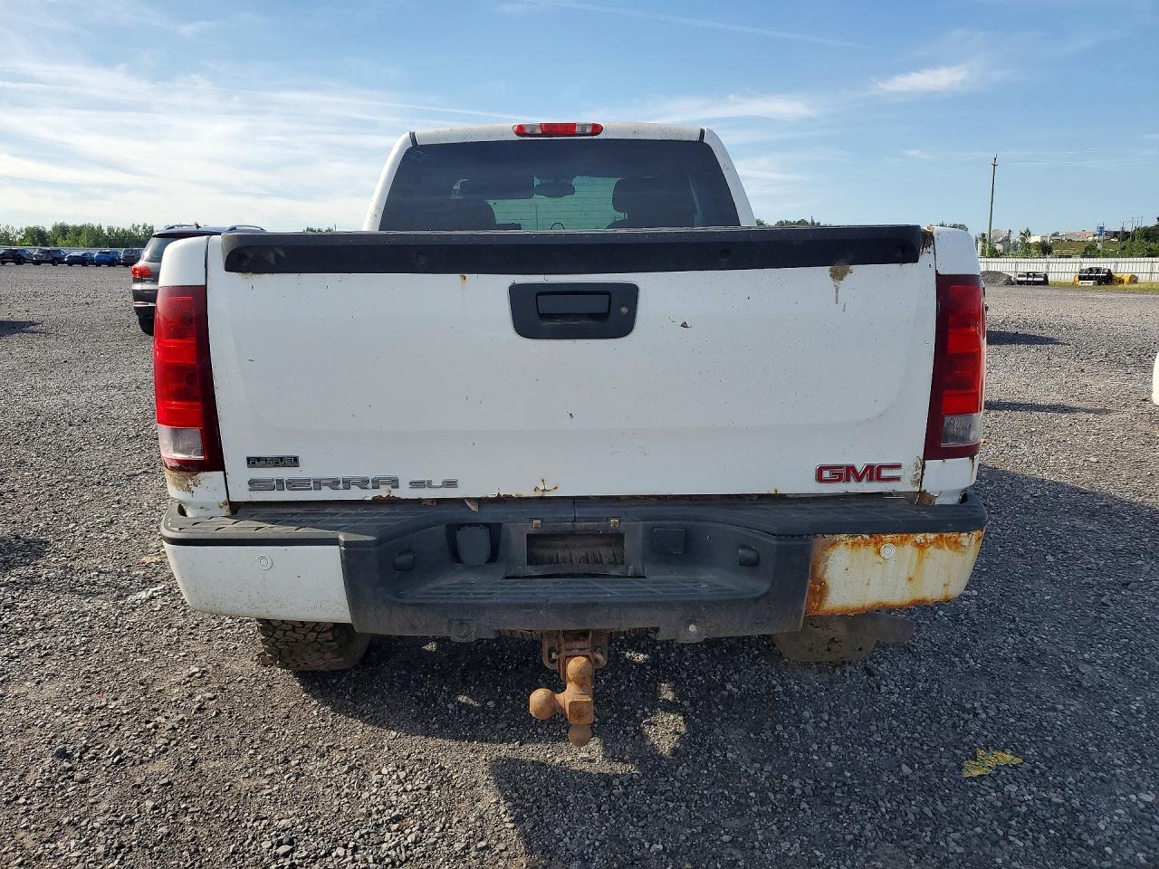 2011 Gmc Sierra K1500 Sle White vin: 1GTR2VE31BZ457707