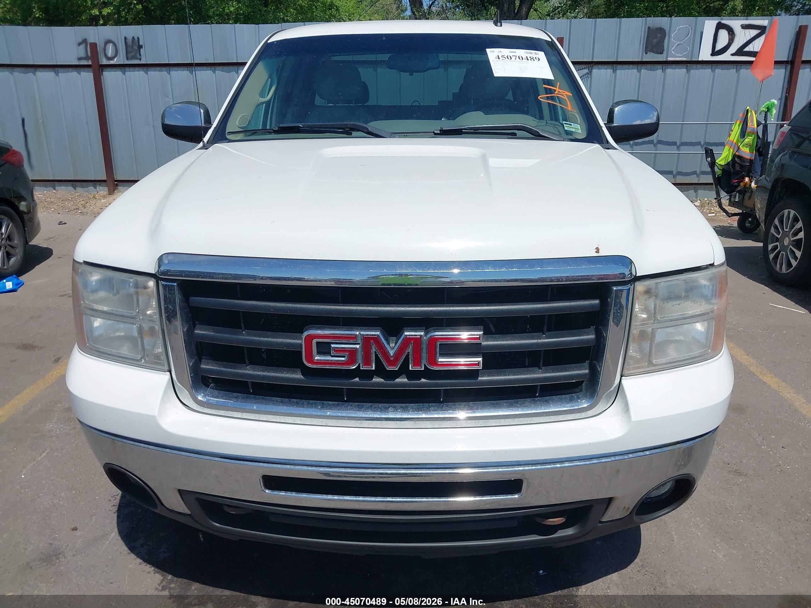 2011 Gmc Sierra 1500 Sle White vin: 1GTR2VE32BZ211152