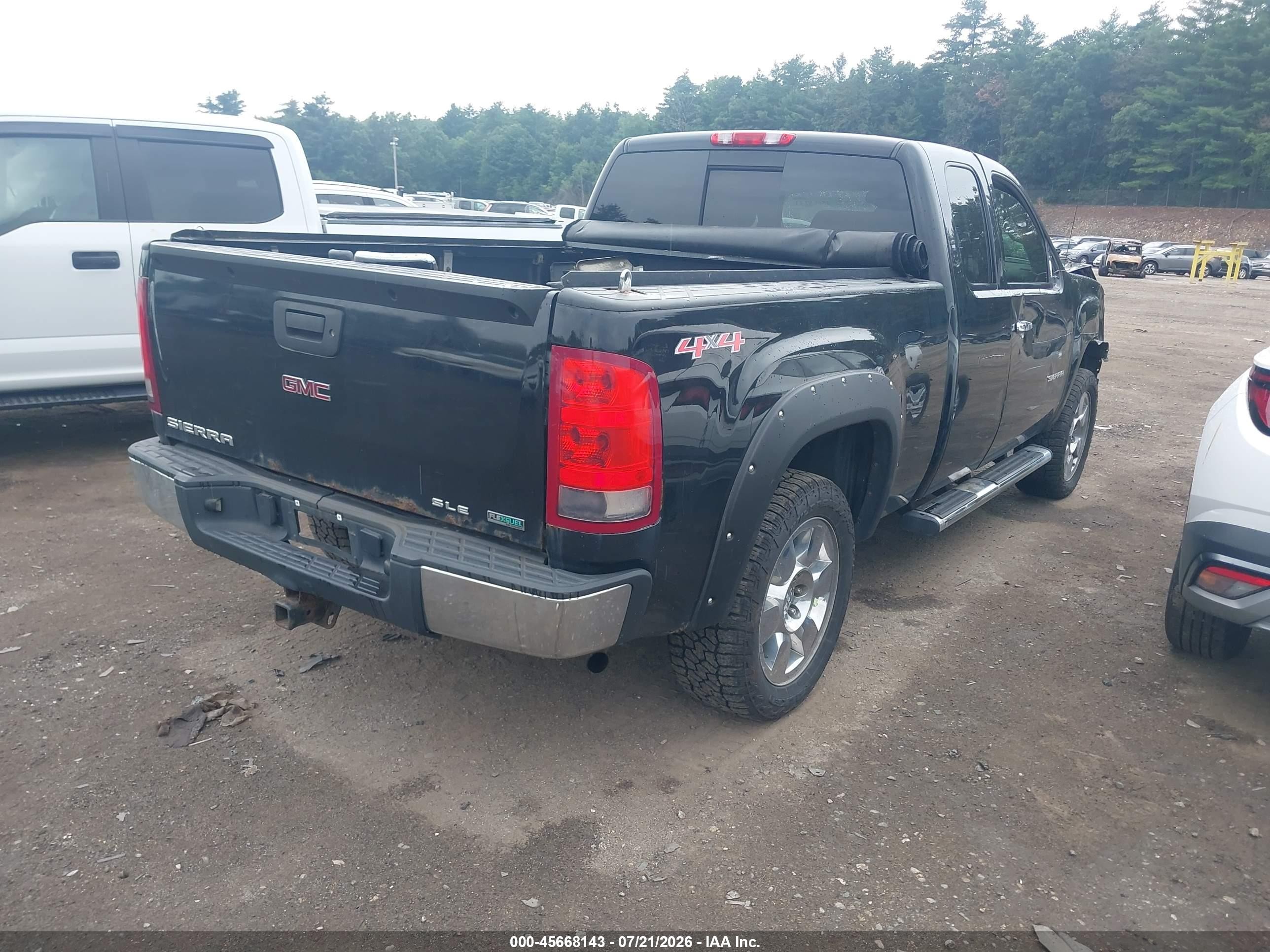 2011 Gmc Sierra 1500 Sle Черный vin: 1GTR2VE36BZ218119