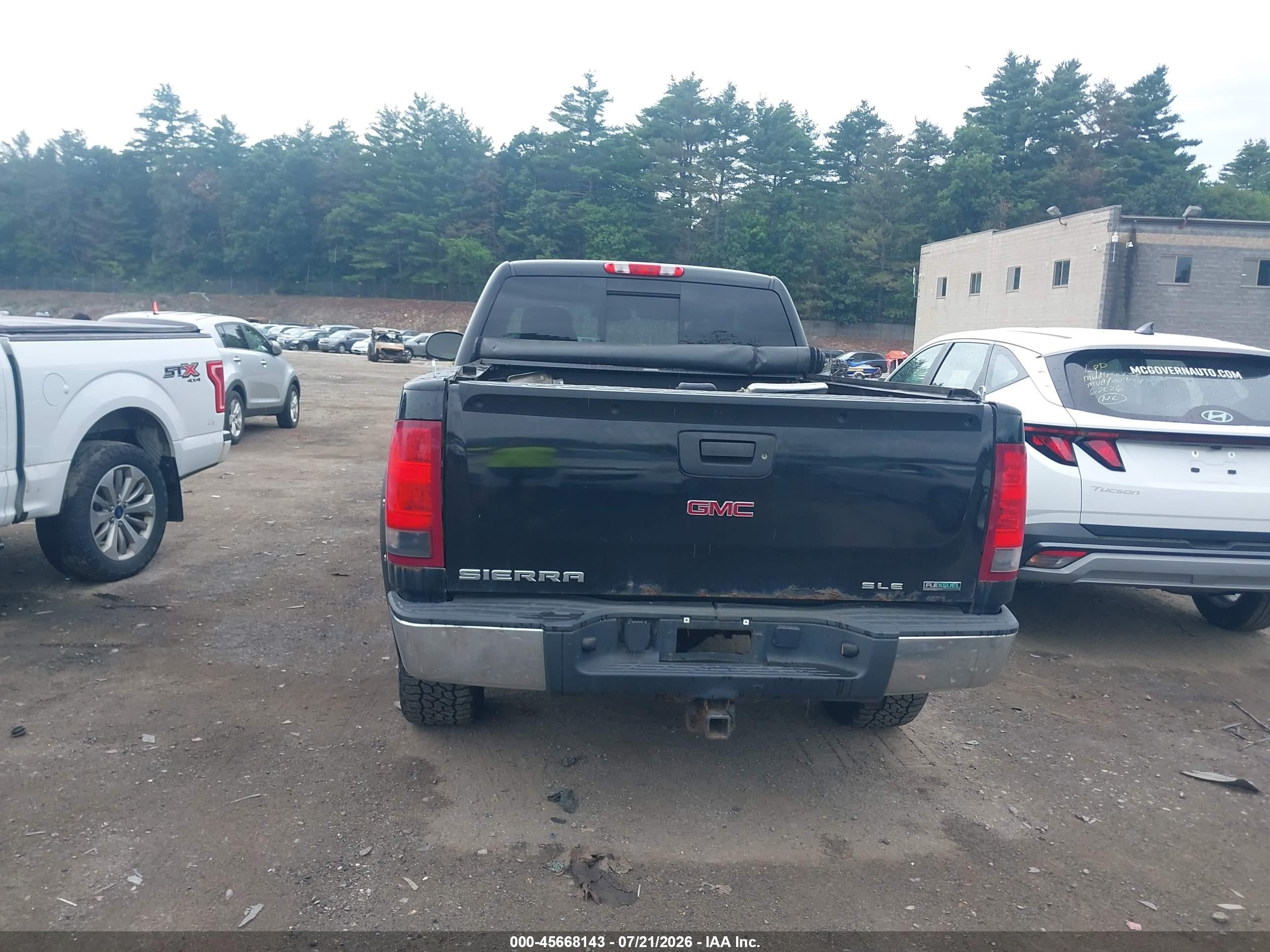 2011 Gmc Sierra 1500 Sle Черный vin: 1GTR2VE36BZ218119