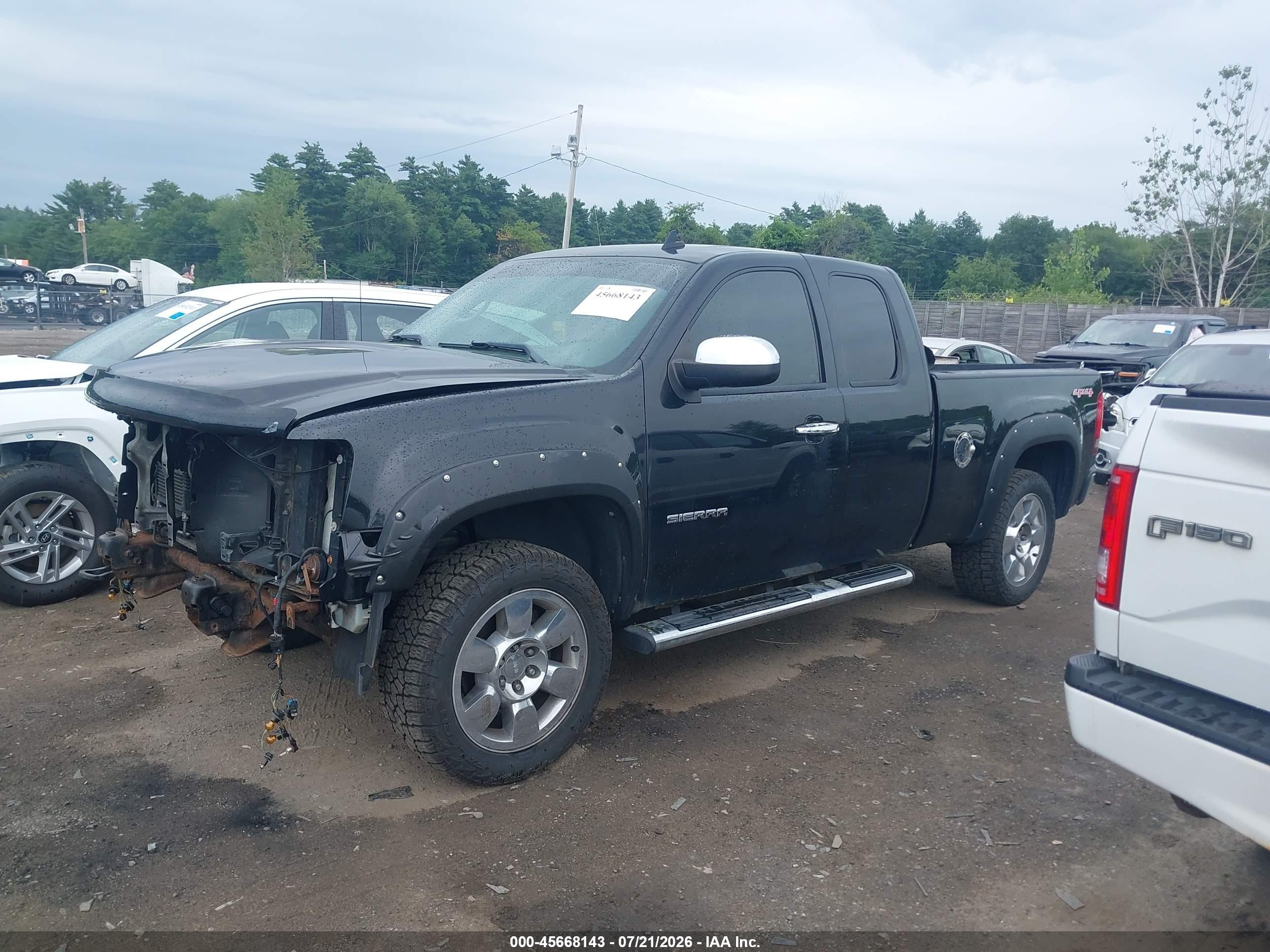 2011 Gmc Sierra 1500 Sle Черный vin: 1GTR2VE36BZ218119