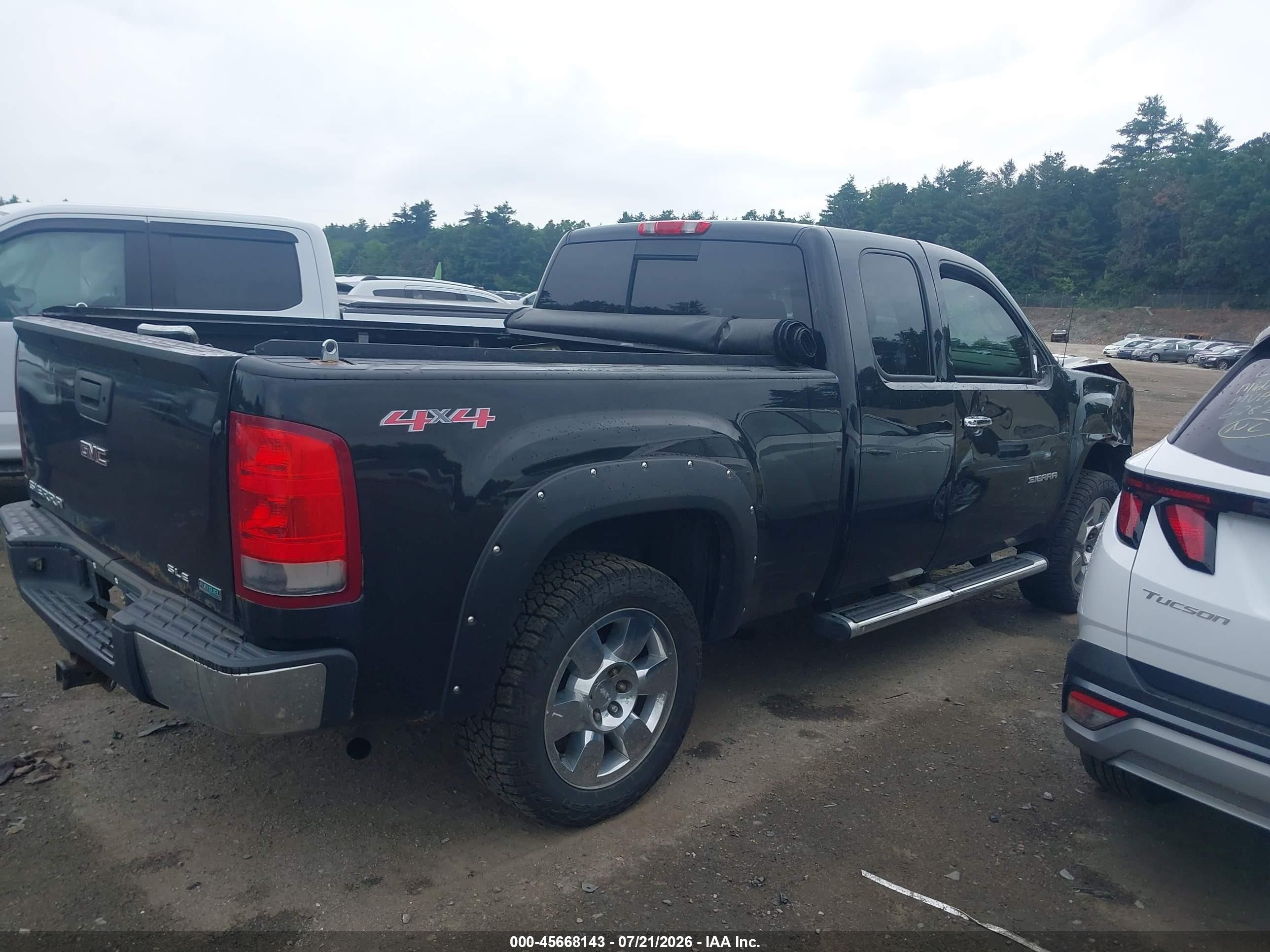 2011 Gmc Sierra 1500 Sle Черный vin: 1GTR2VE36BZ218119