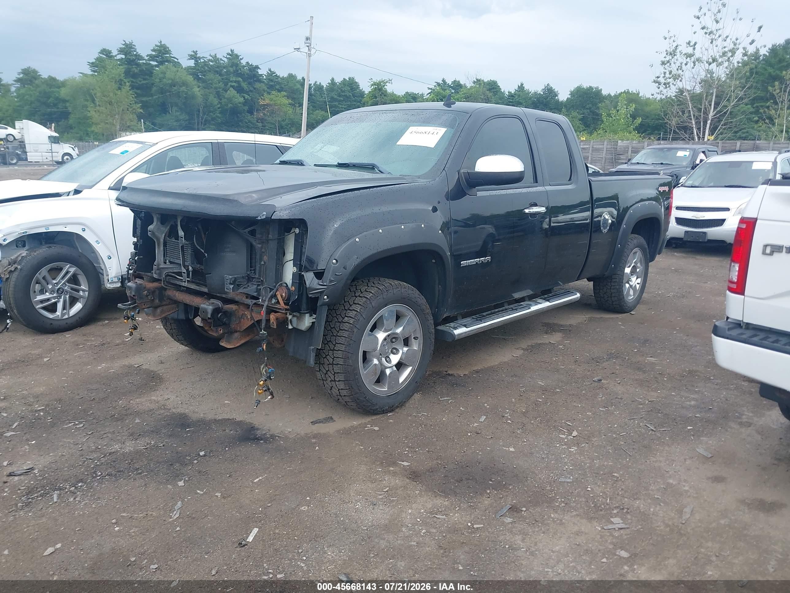 2011 Gmc Sierra 1500 Sle Черный vin: 1GTR2VE36BZ218119