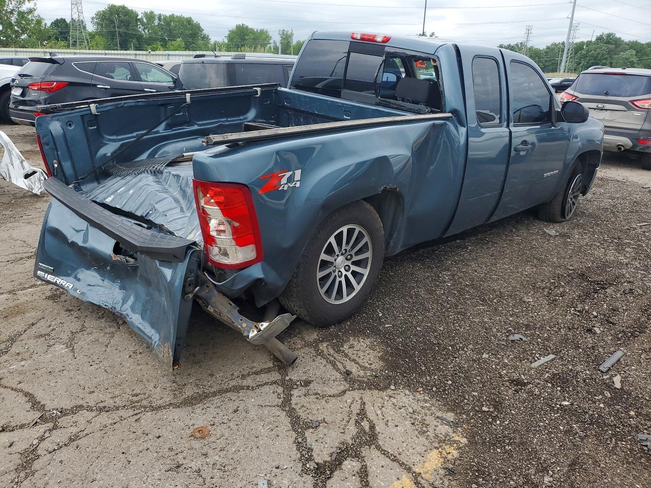 2011 Gmc Sierra K1500 Sle Blue vin: 1GTR2VE36BZ296593