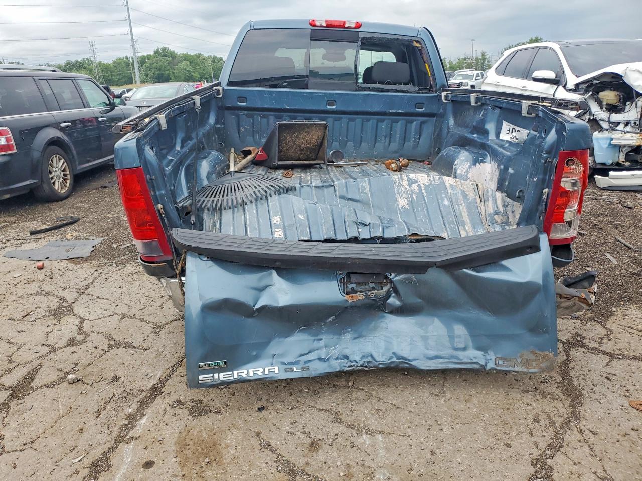 2011 Gmc Sierra K1500 Sle Blue vin: 1GTR2VE36BZ296593