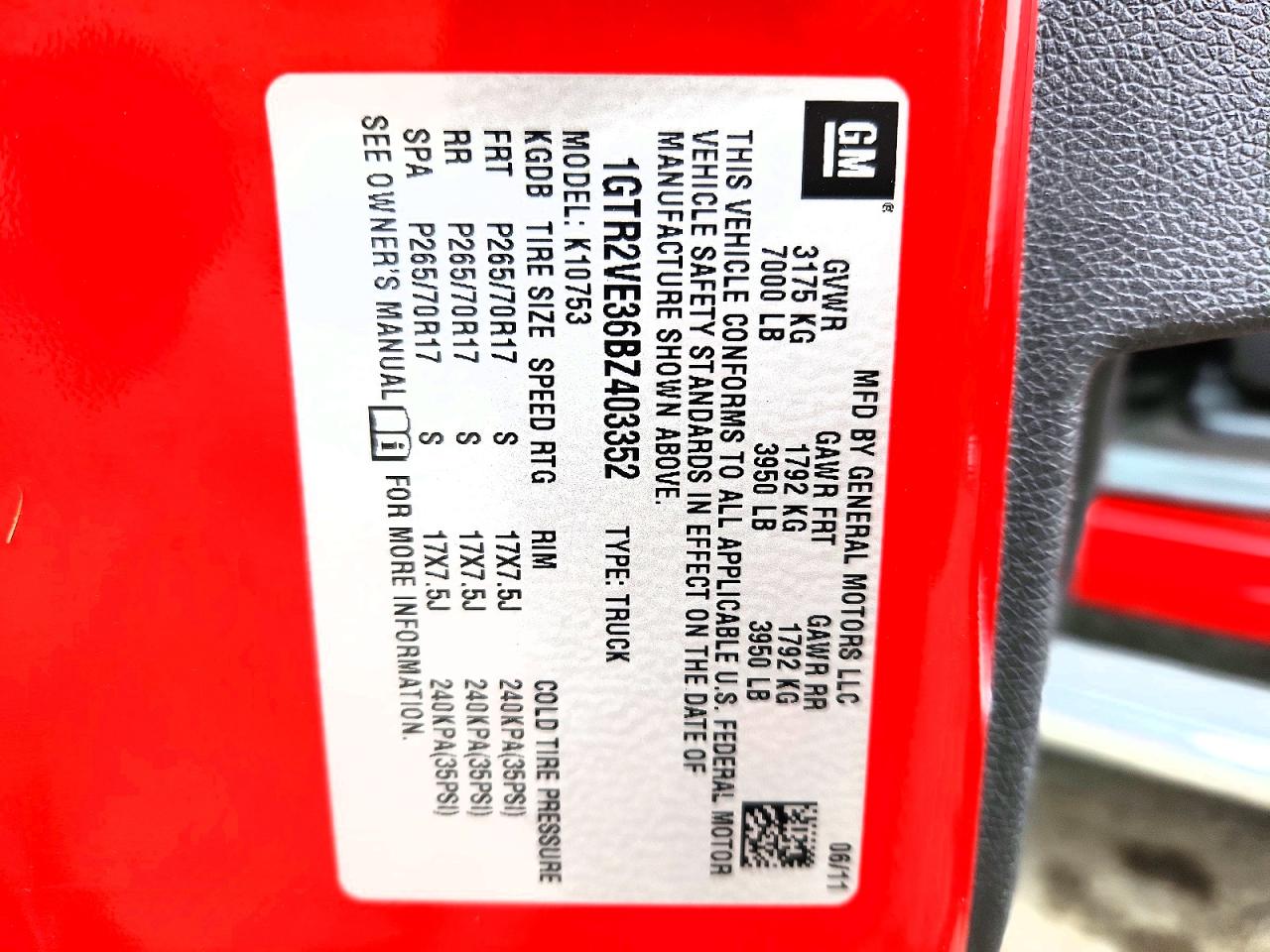 2011 Gmc Sierra K1500 Sle Red vin: 1GTR2VE36BZ403352
