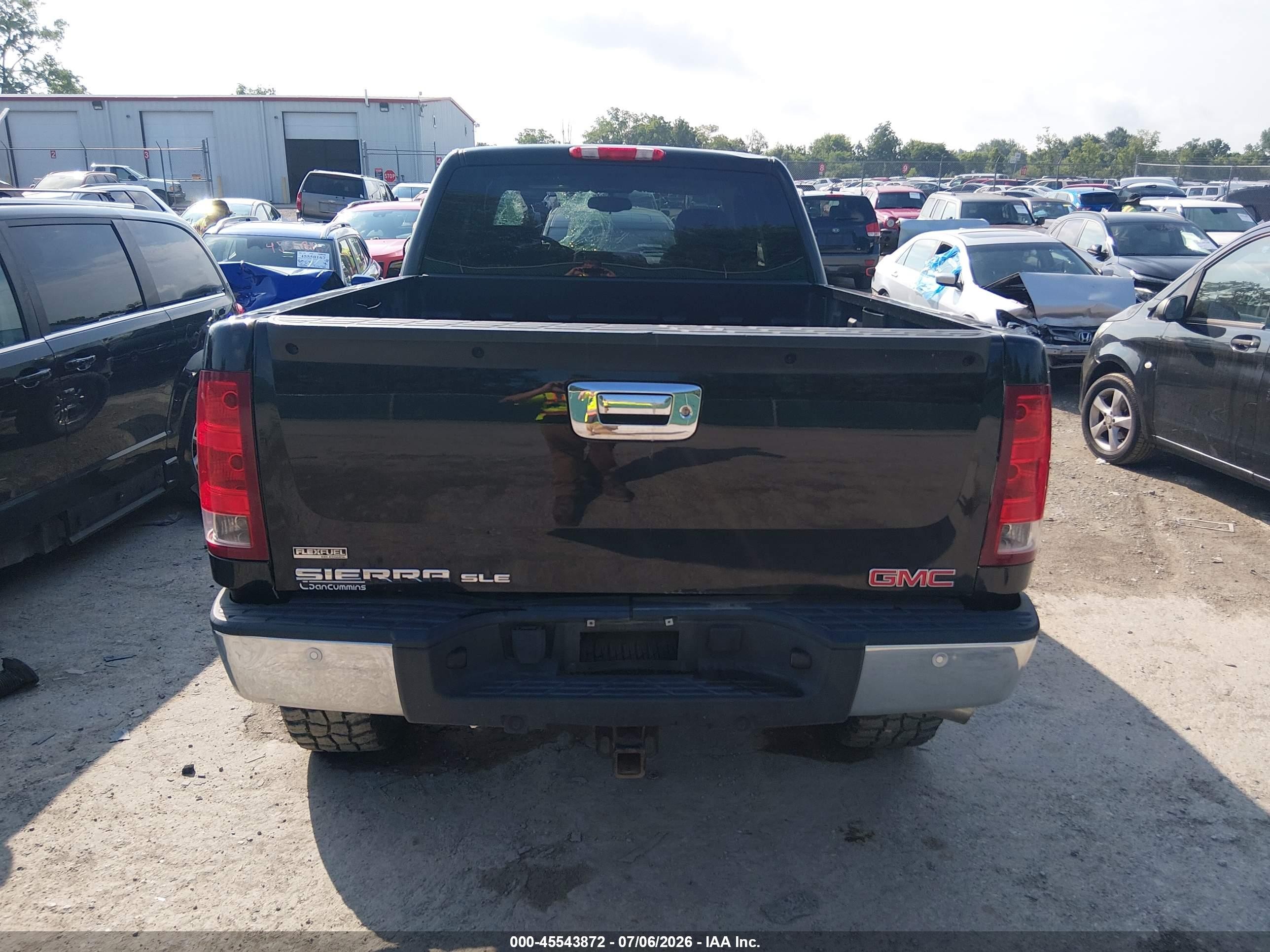 2011 Gmc Sierra 1500 Sle Black vin: 1GTR2VE37BZ327897