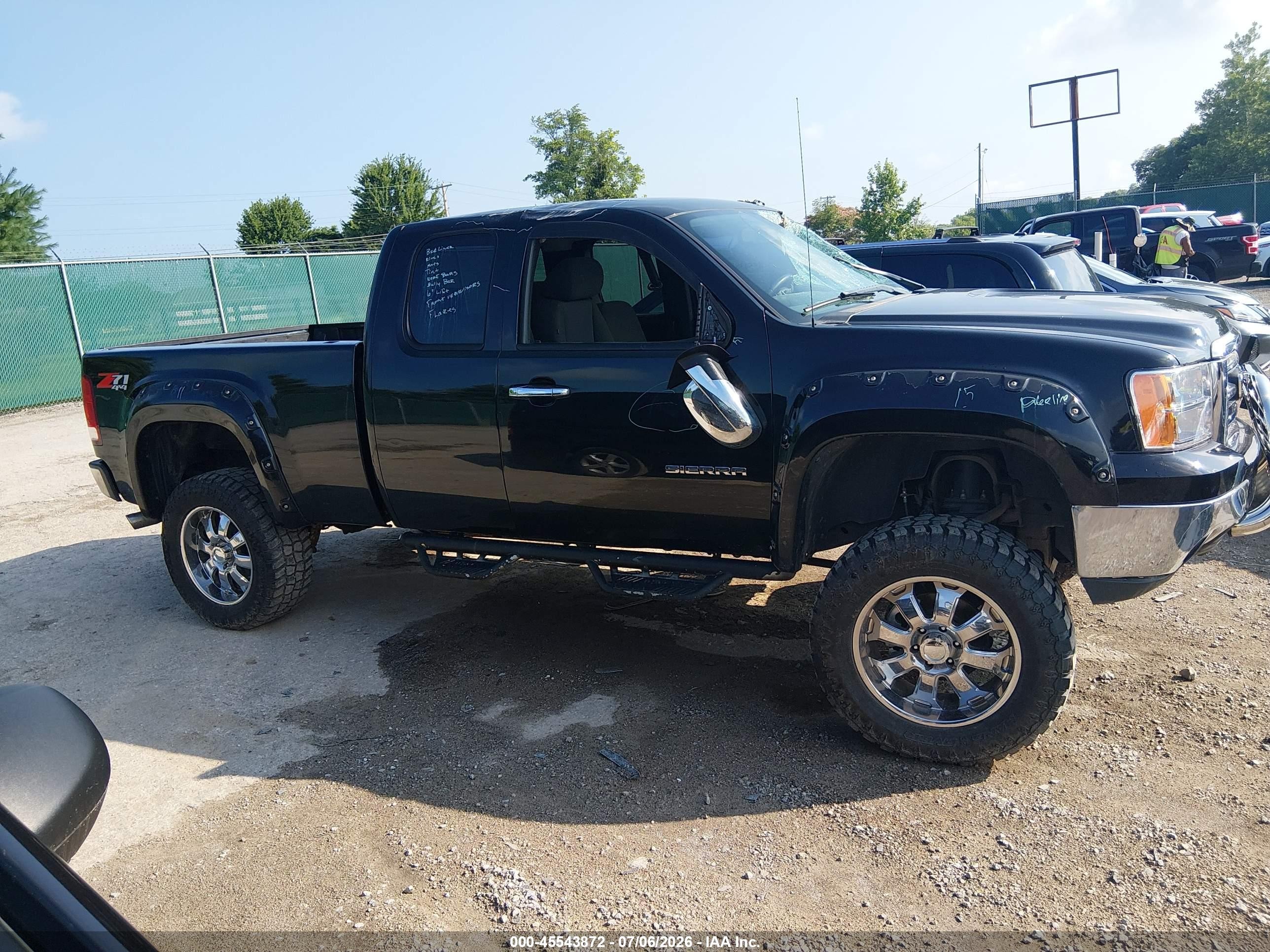 2011 Gmc Sierra 1500 Sle Black vin: 1GTR2VE37BZ327897