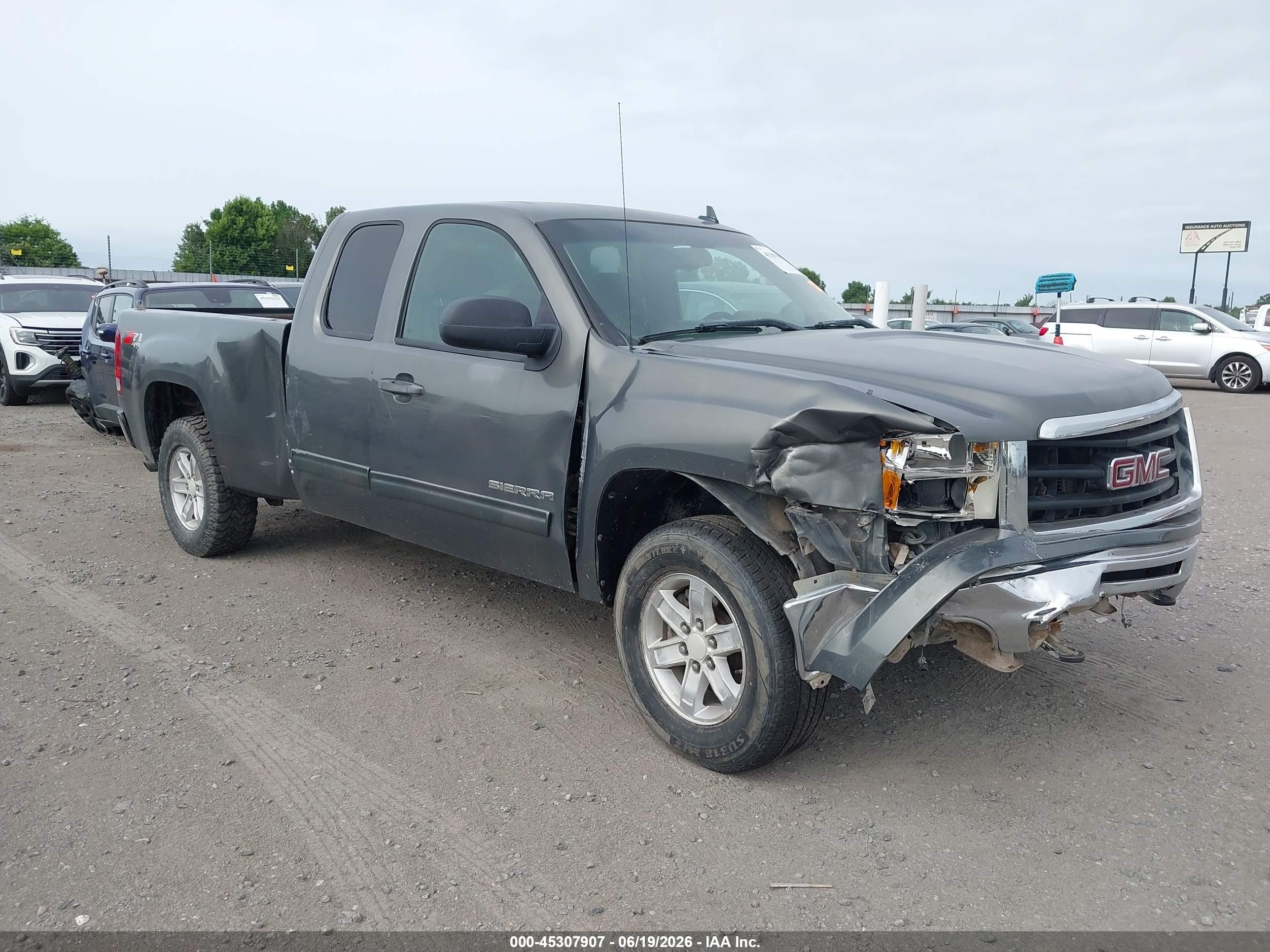 2011 Gmc Sierra 1500 Sle Green vin: 1GTR2VE37BZ337524