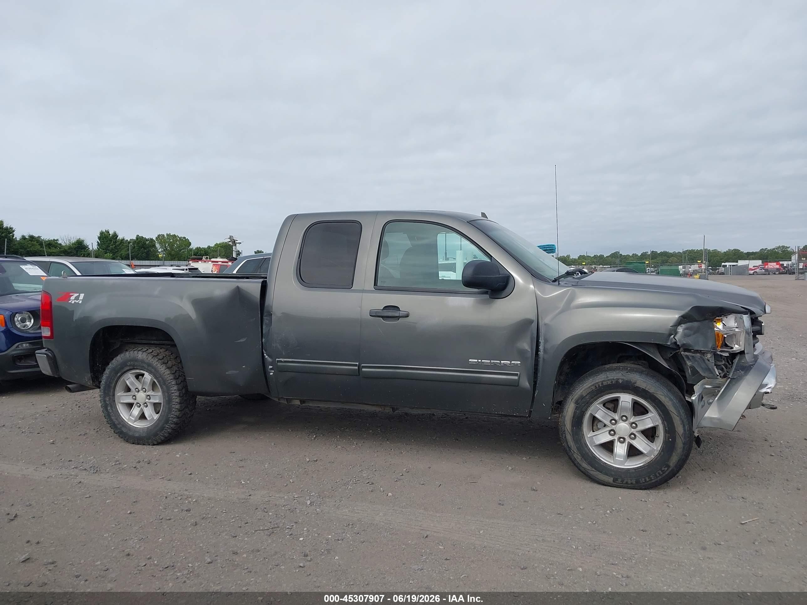 2011 Gmc Sierra 1500 Sle Green vin: 1GTR2VE37BZ337524