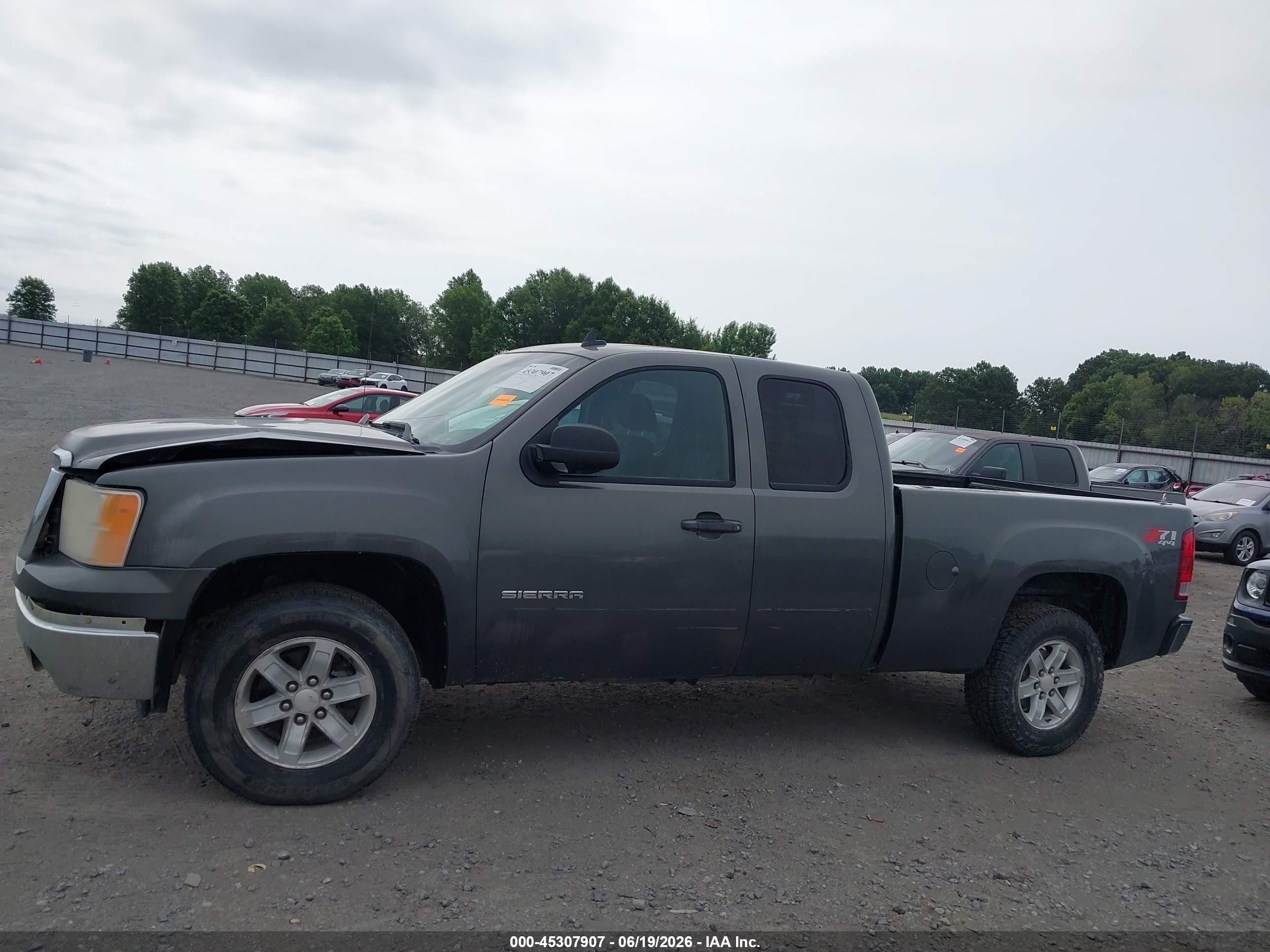 2011 Gmc Sierra 1500 Sle Green vin: 1GTR2VE37BZ337524