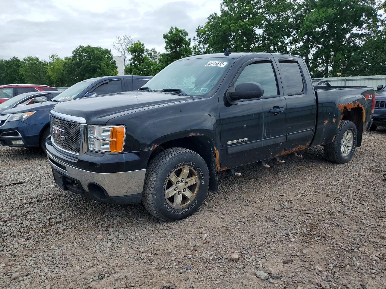 2011 Gmc Sierra K1500 Sle Black vin: 1GTR2VE37BZ400489