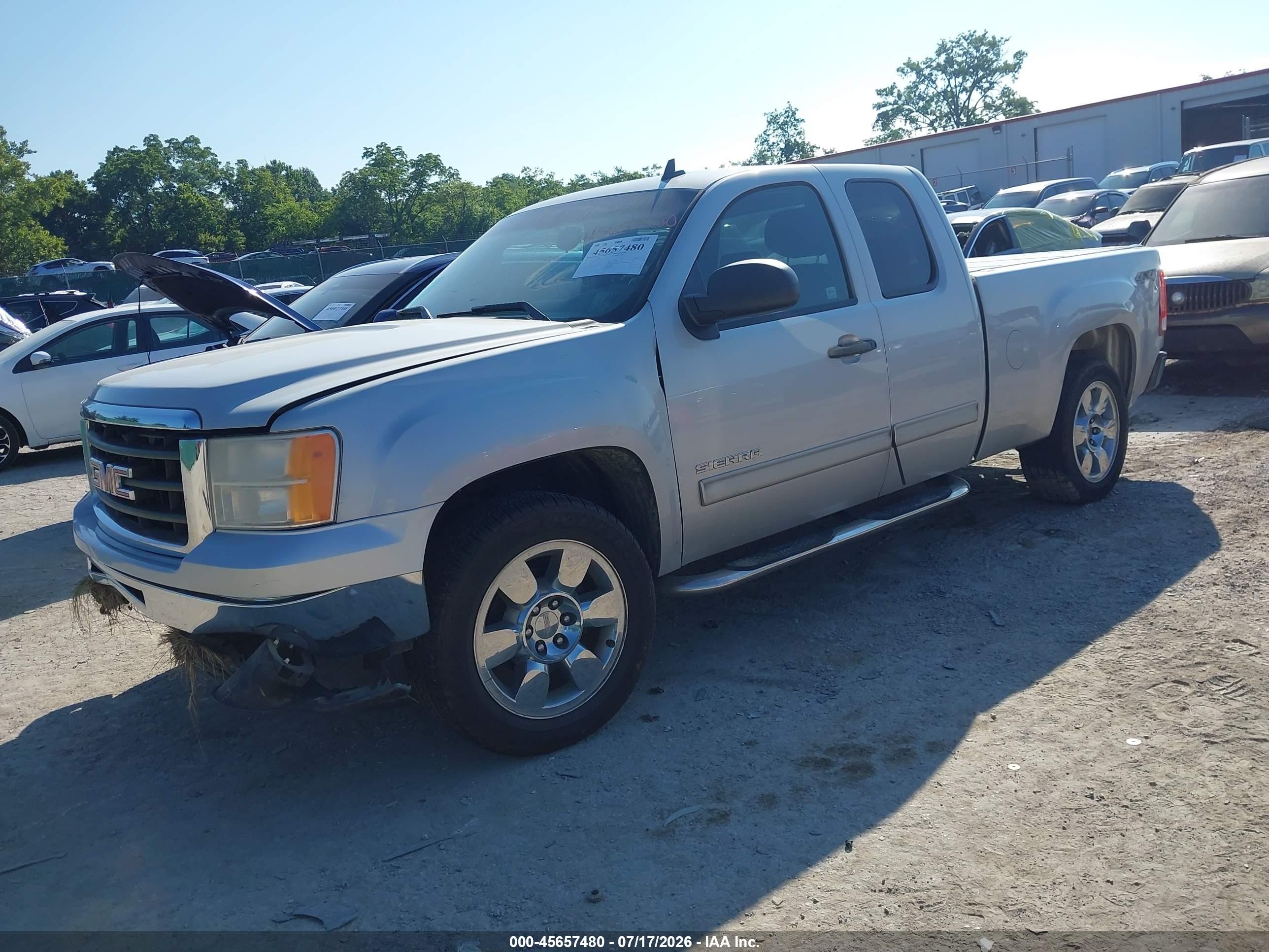 2011 Gmc Sierra 1500 Sle Silver vin: 1GTR2VE39BZ364904