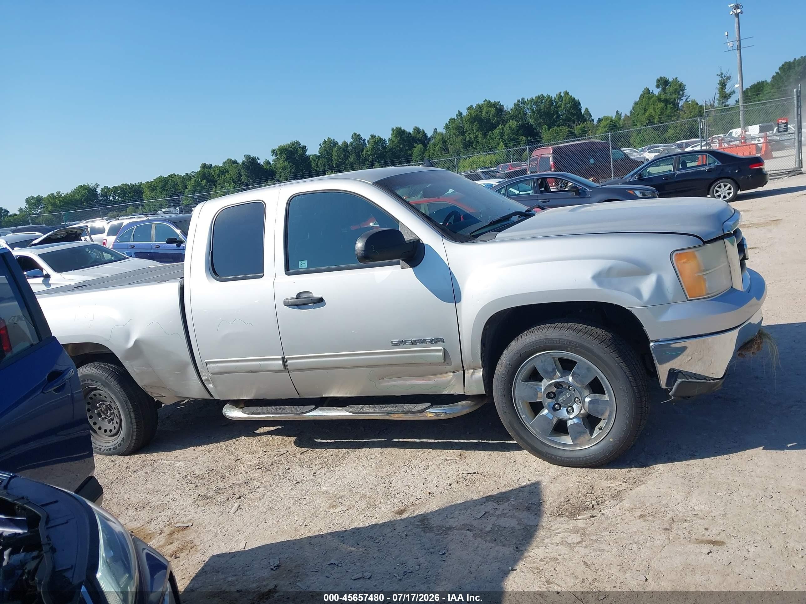2011 Gmc Sierra 1500 Sle Silver vin: 1GTR2VE39BZ364904