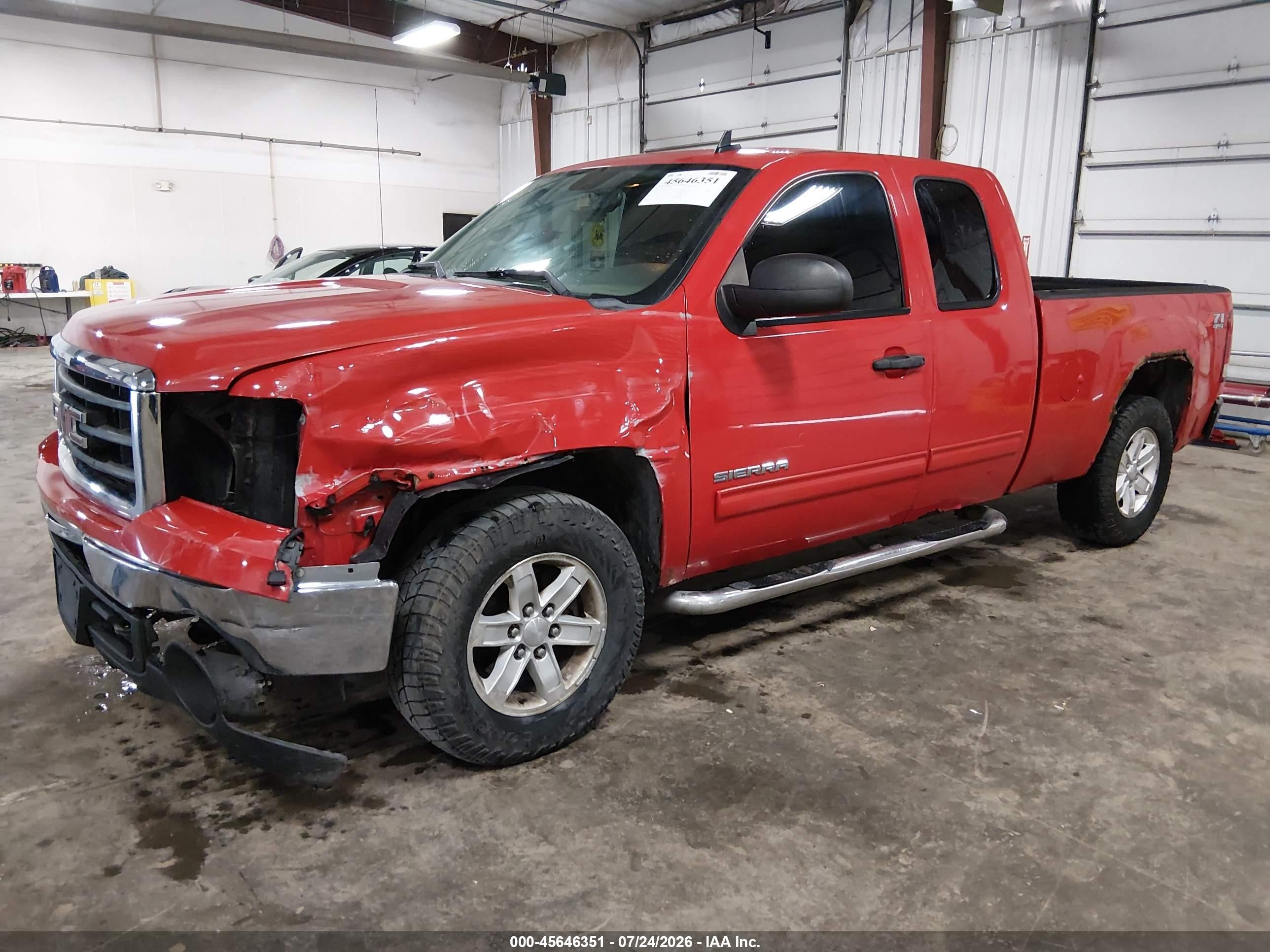 2011 Gmc Sierra 1500 Sle Red vin: 1GTR2VE39BZ368919