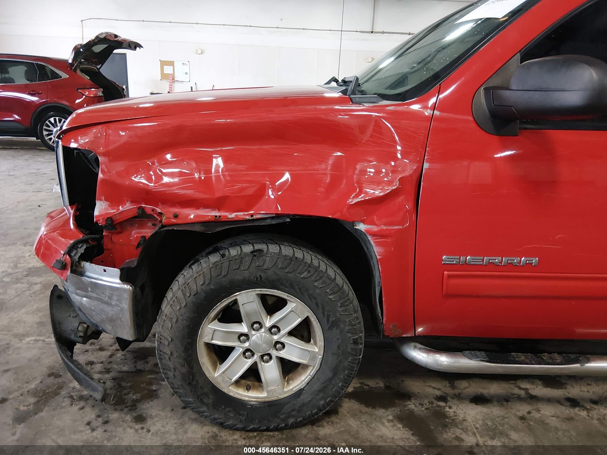 2011 Gmc Sierra 1500 Sle Red vin: 1GTR2VE39BZ368919
