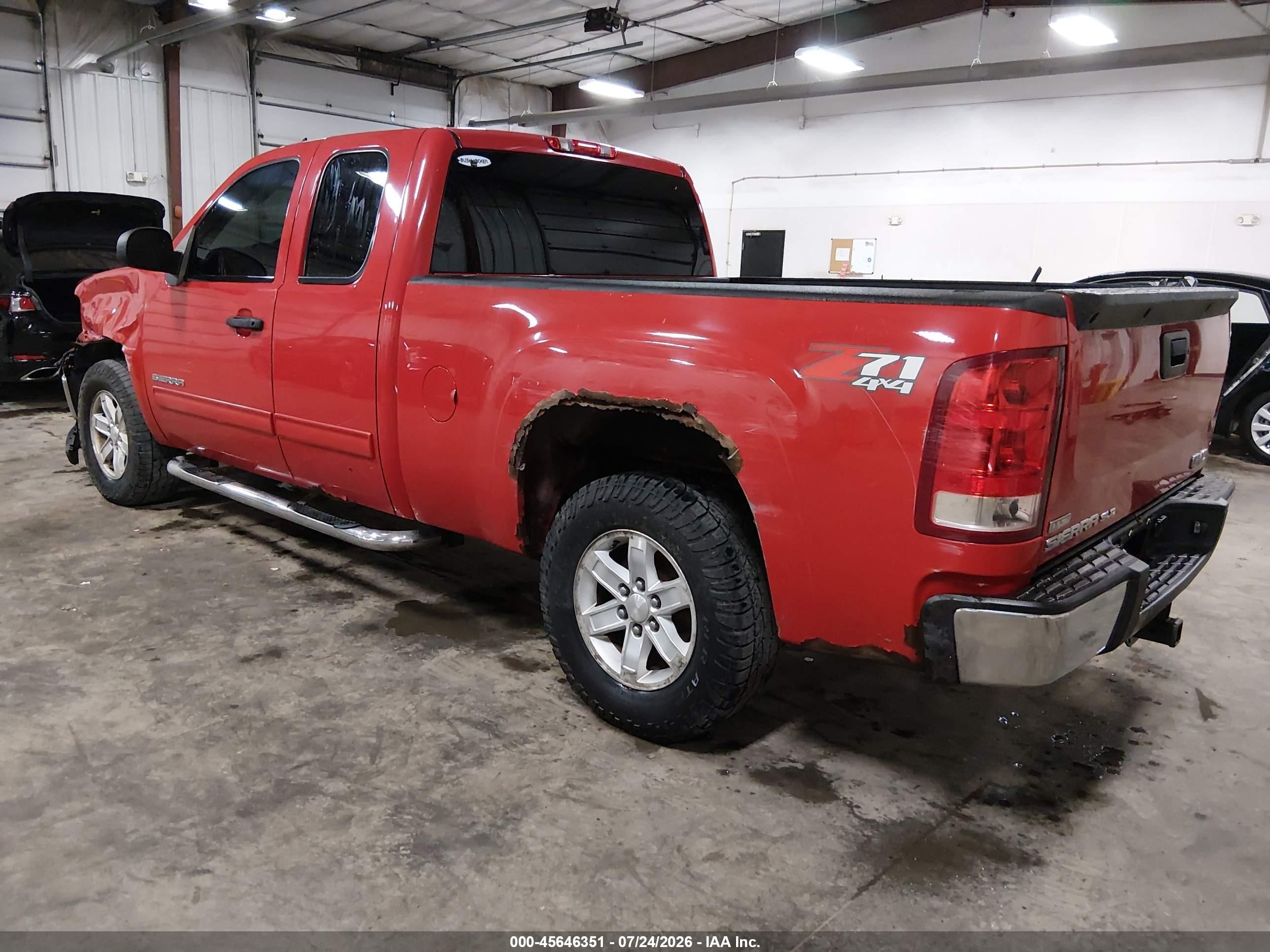 2011 Gmc Sierra 1500 Sle Red vin: 1GTR2VE39BZ368919