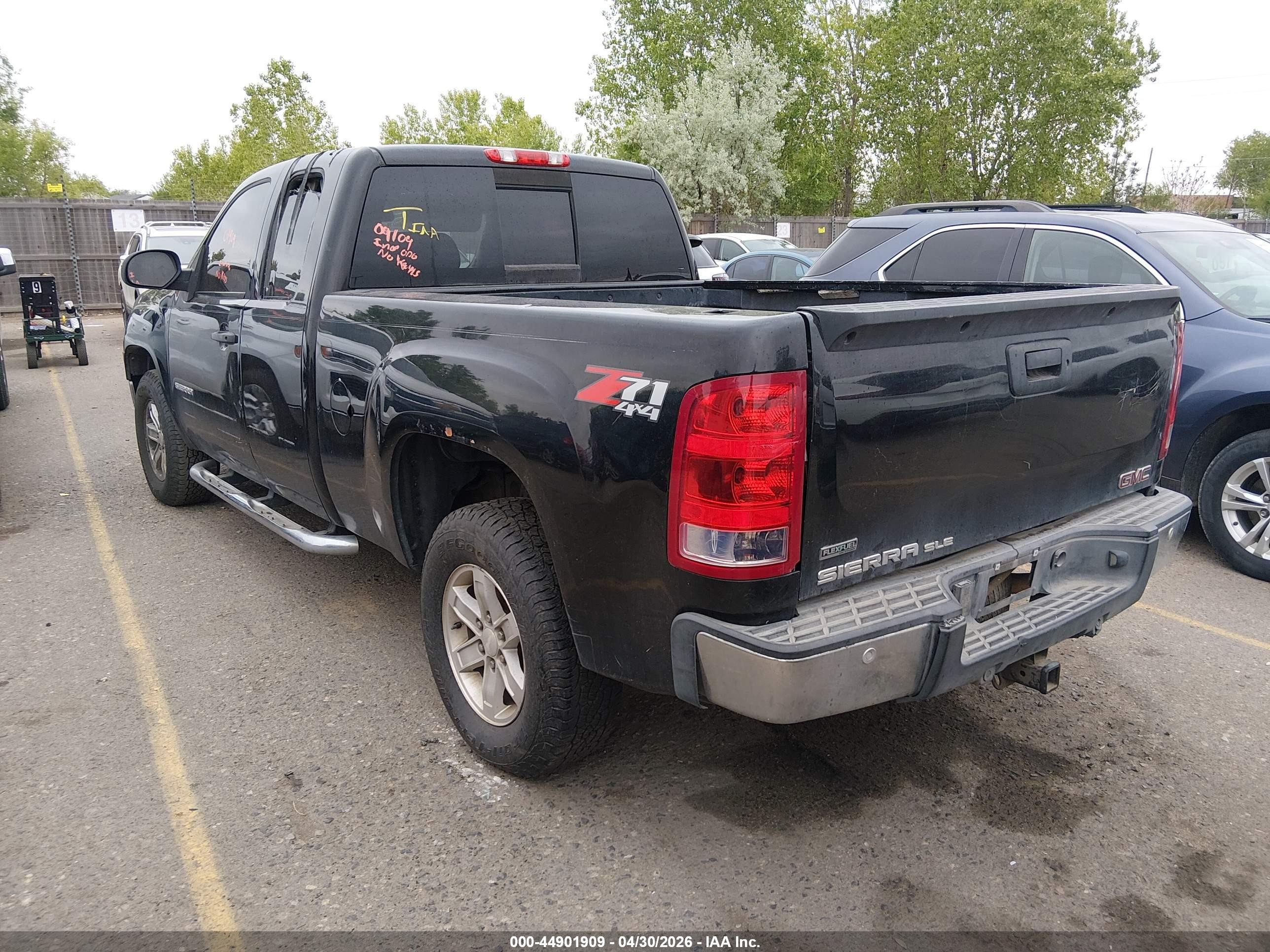 2011 Gmc Sierra 1500 Sle Black vin: 1GTR2VE39BZ400655