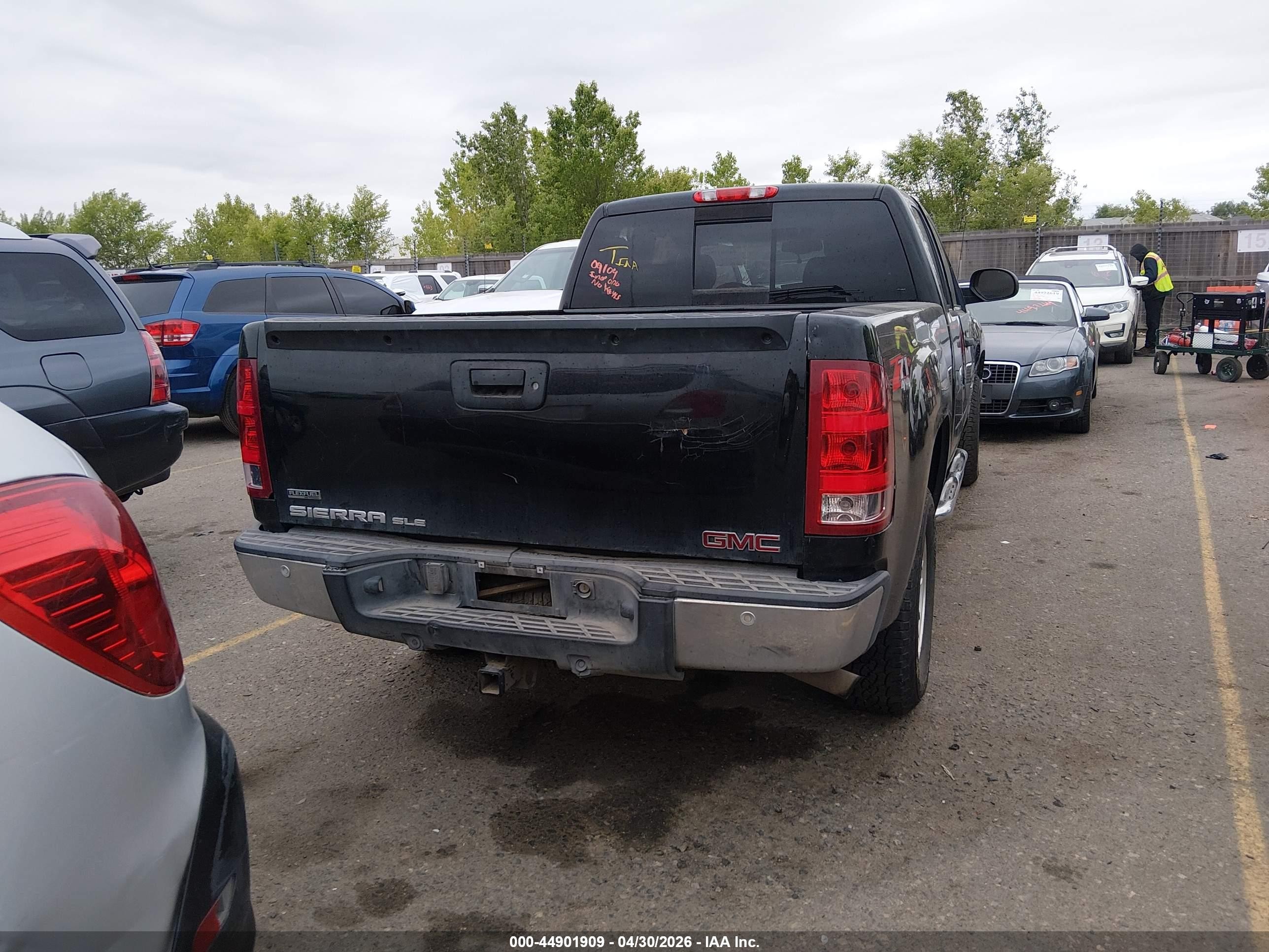 2011 Gmc Sierra 1500 Sle Black vin: 1GTR2VE39BZ400655