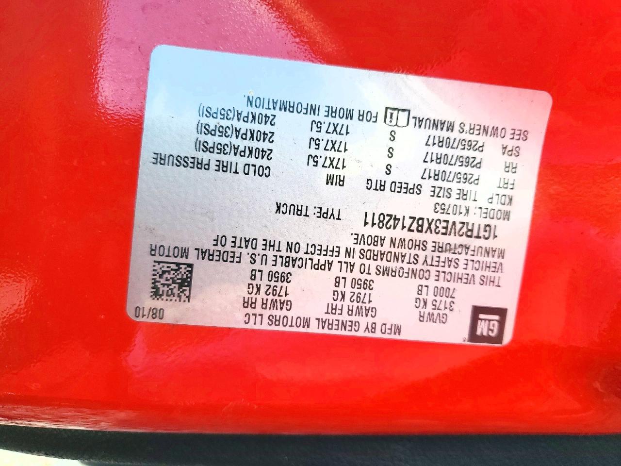 2011 Gmc Sierra K1500 Sle Red vin: 1GTR2VE3XBZ142811