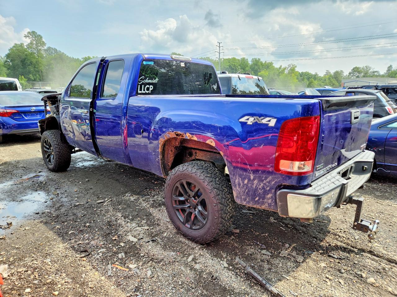 2011 Gmc Sierra K1500 Sle Blue vin: 1GTR2VE3XBZ197811