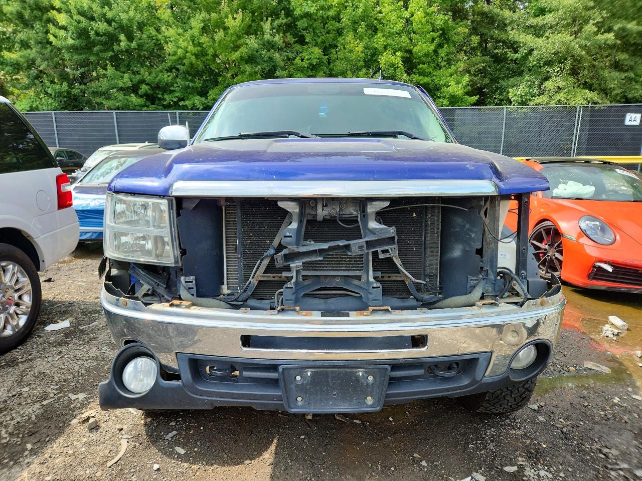 2011 Gmc Sierra K1500 Sle Blue vin: 1GTR2VE3XBZ197811