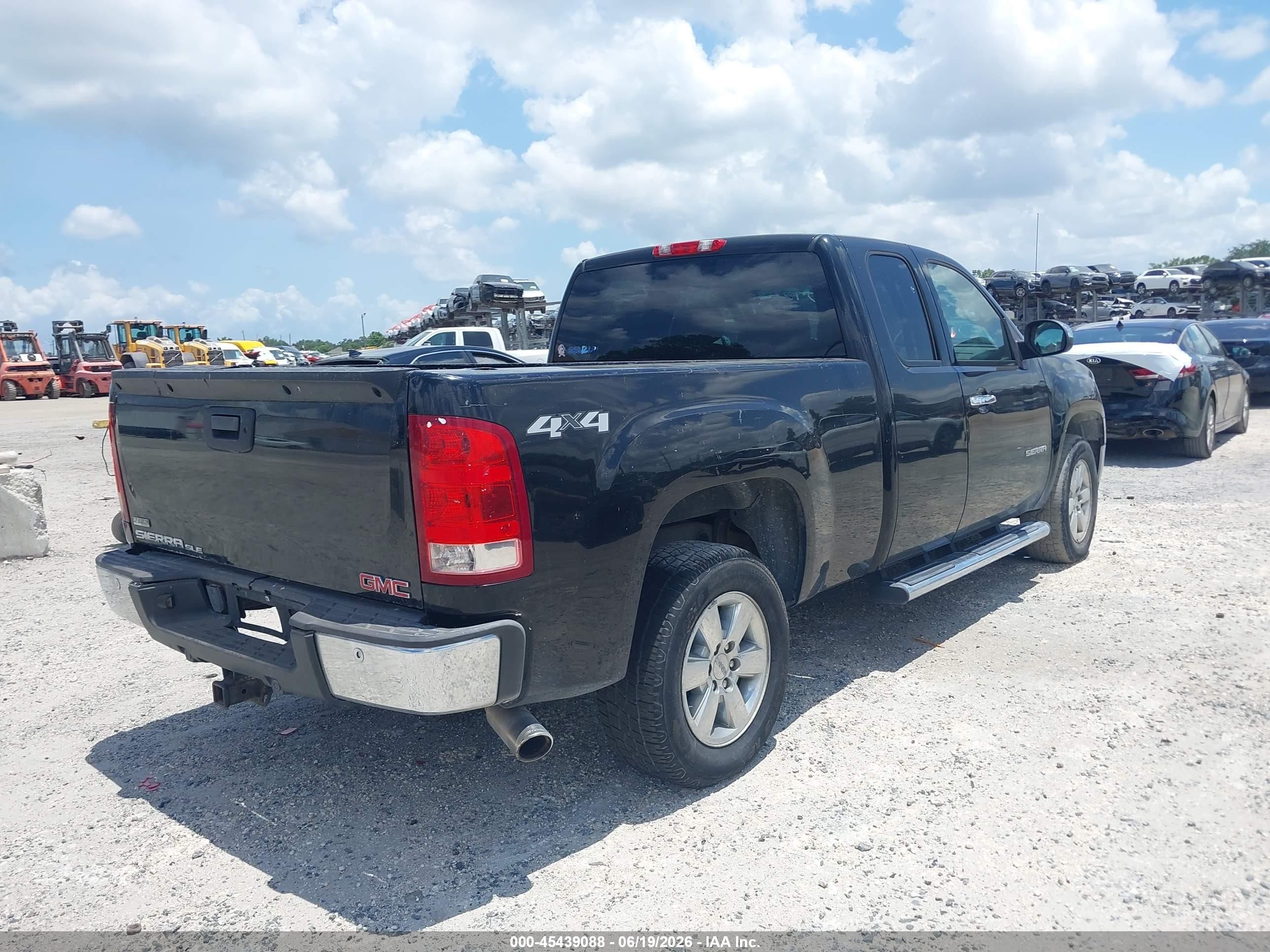 2011 Gmc Sierra 1500 Sle Black vin: 1GTR2VE3XBZ249440