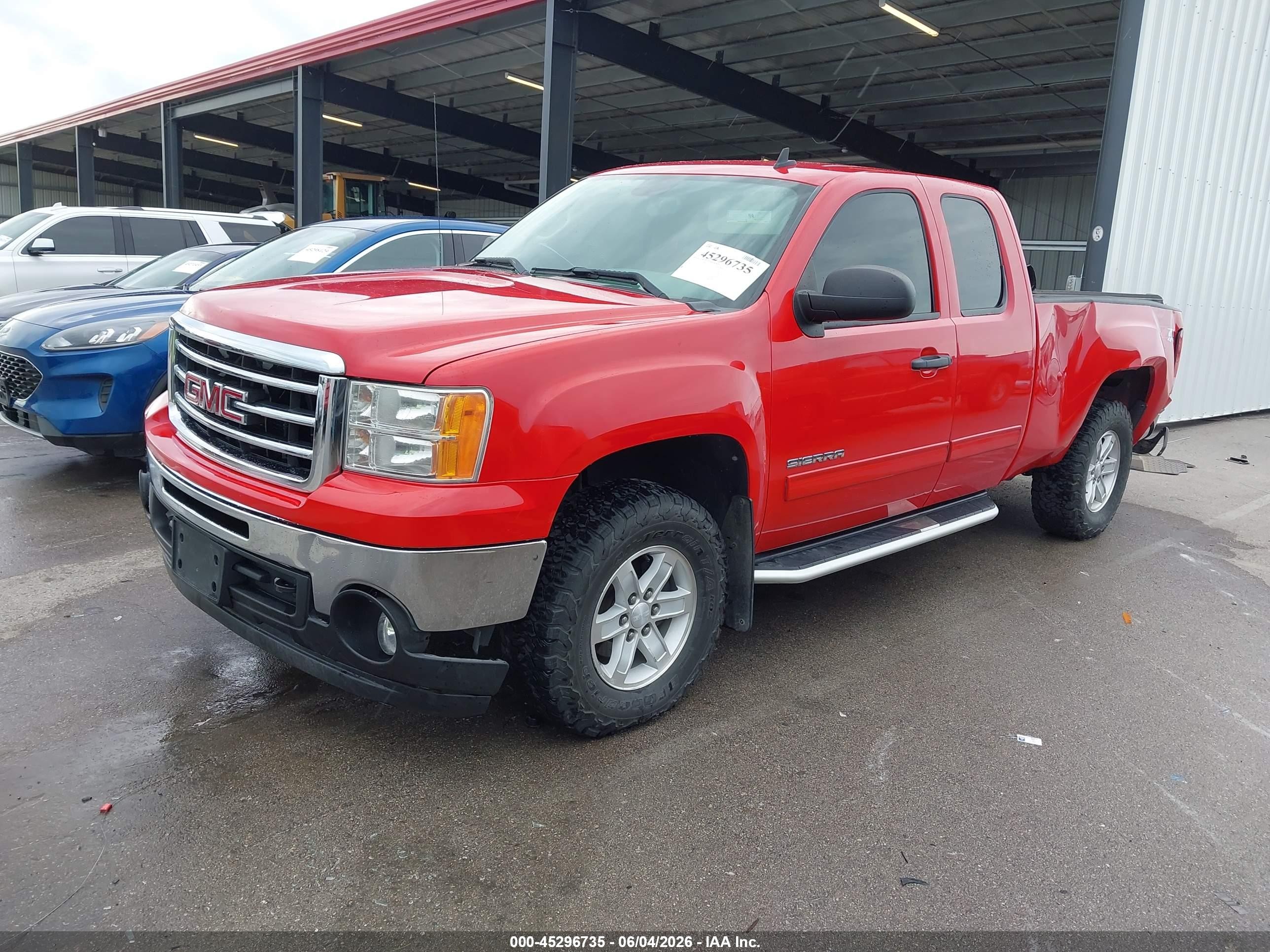 2012 Gmc Sierra 1500 Sle Red vin: 1GTR2VE70CZ203474