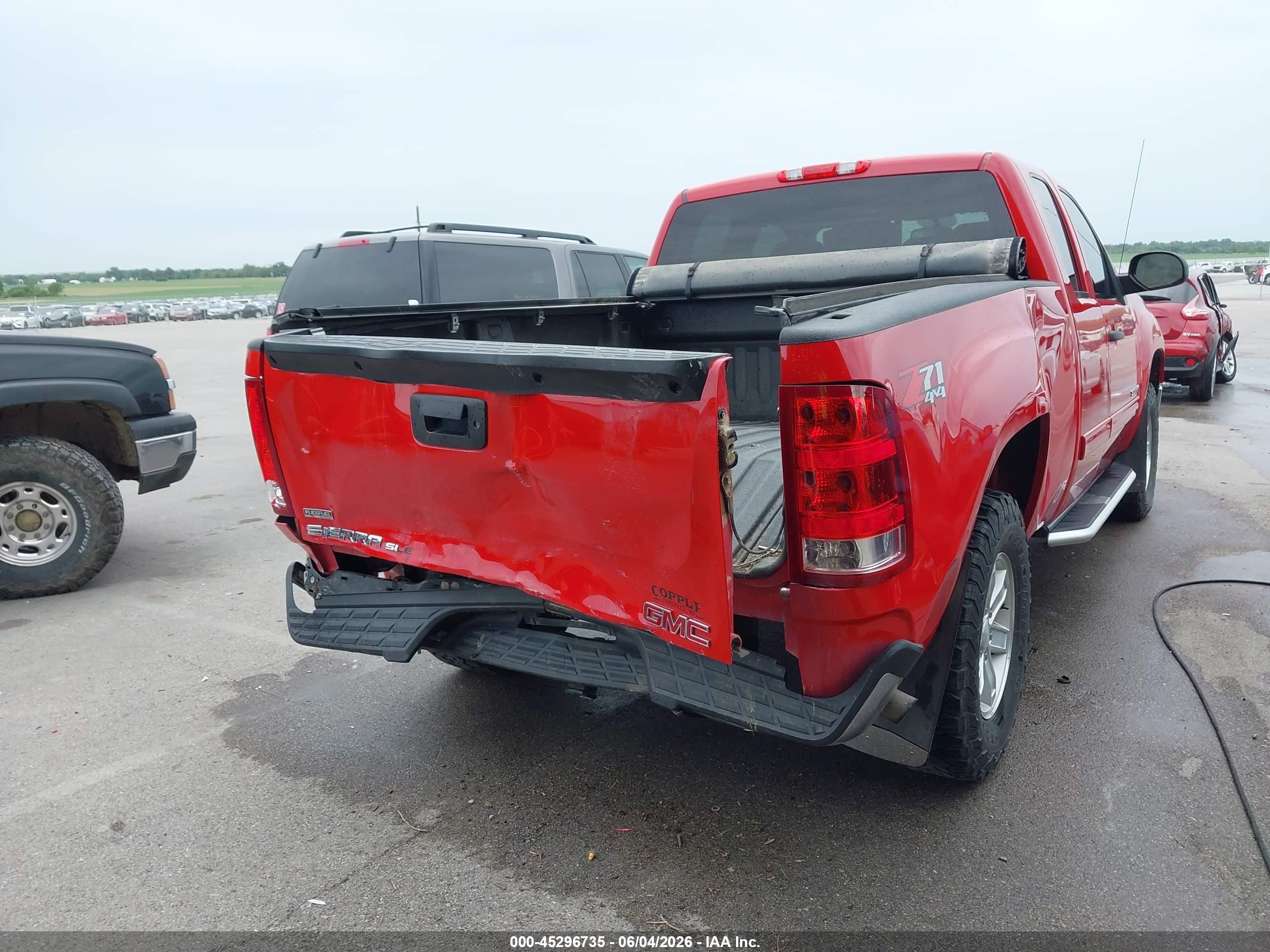 2012 Gmc Sierra 1500 Sle Red vin: 1GTR2VE70CZ203474