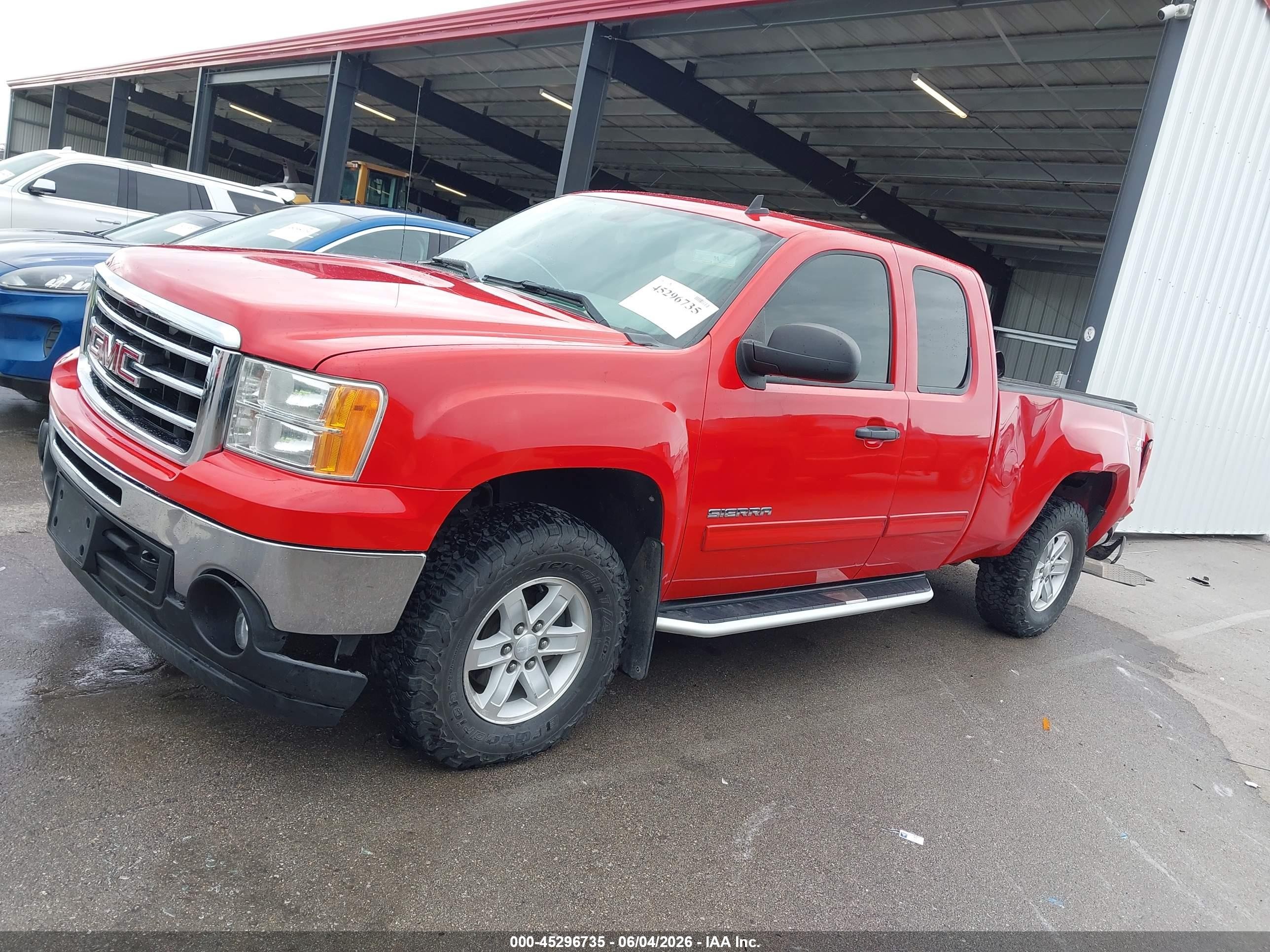 2012 Gmc Sierra 1500 Sle Red vin: 1GTR2VE70CZ203474