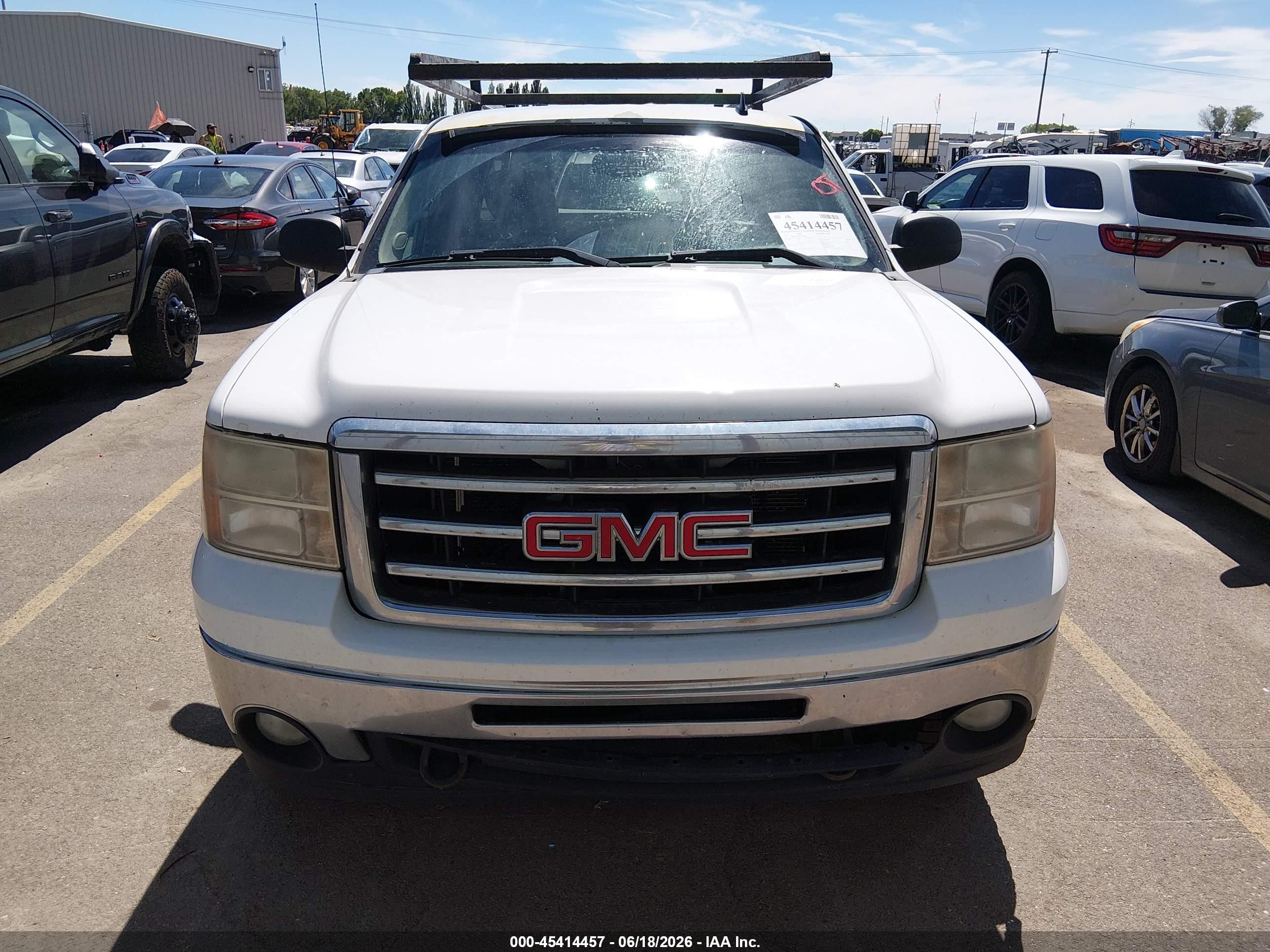 2012 Gmc Sierra 1500 Sle White vin: 1GTR2VE70CZ212482