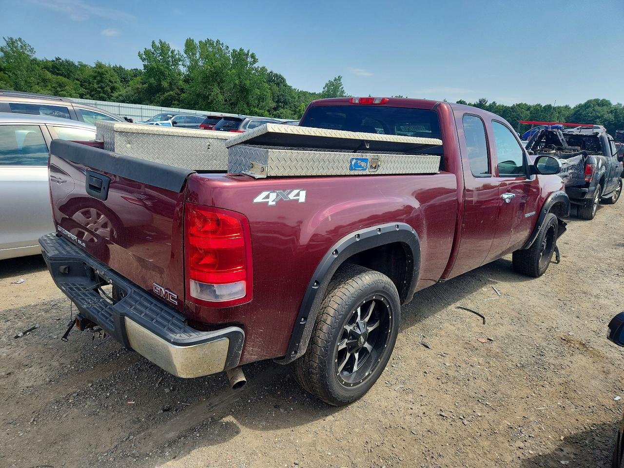 2013 Gmc Sierra K1500 Sle Burgundy vin: 1GTR2VE70DZ132150