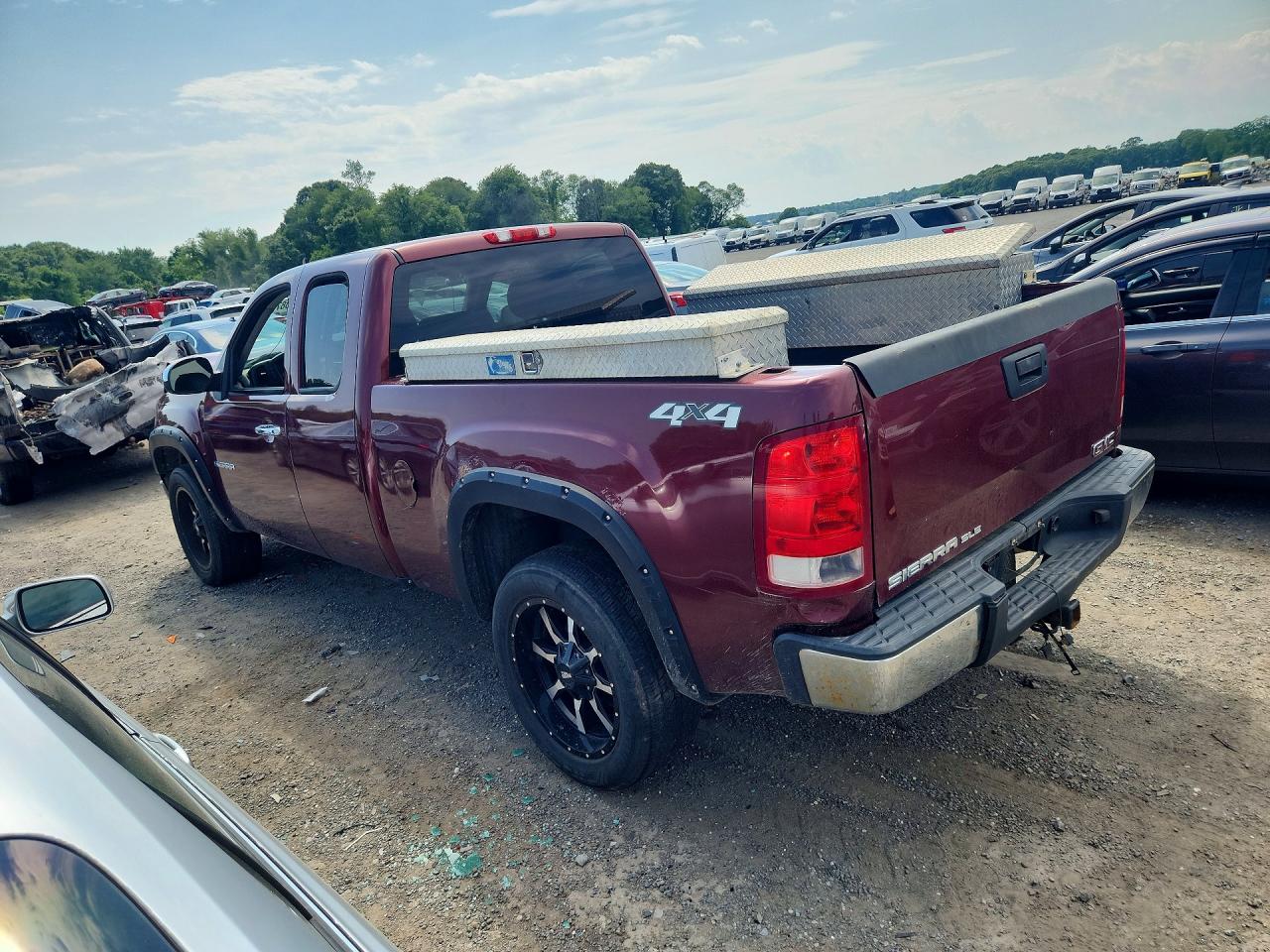 2013 Gmc Sierra K1500 Sle Burgundy vin: 1GTR2VE70DZ132150